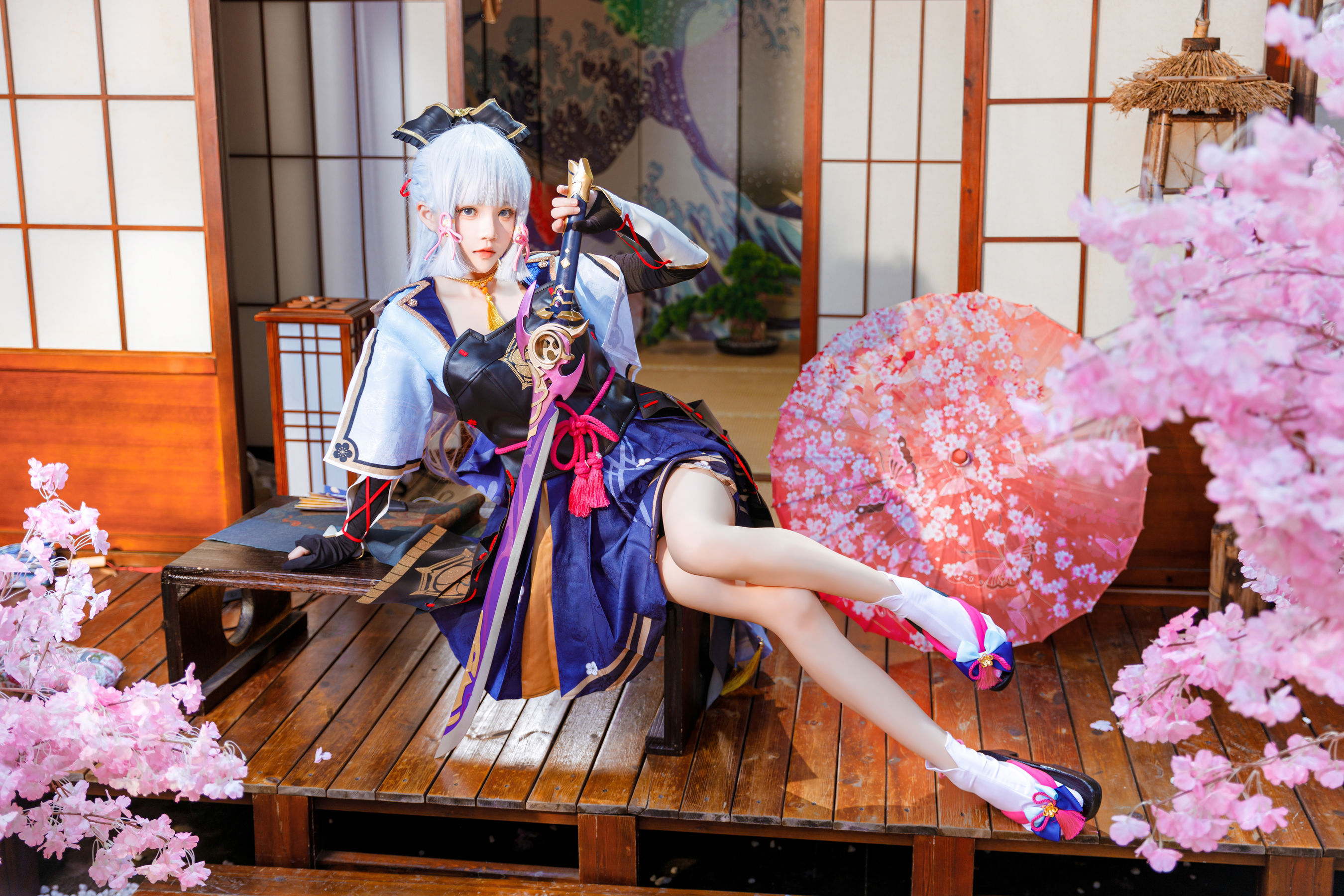 [福利COS] 桜桃喵 - 神里绫华/(34P)