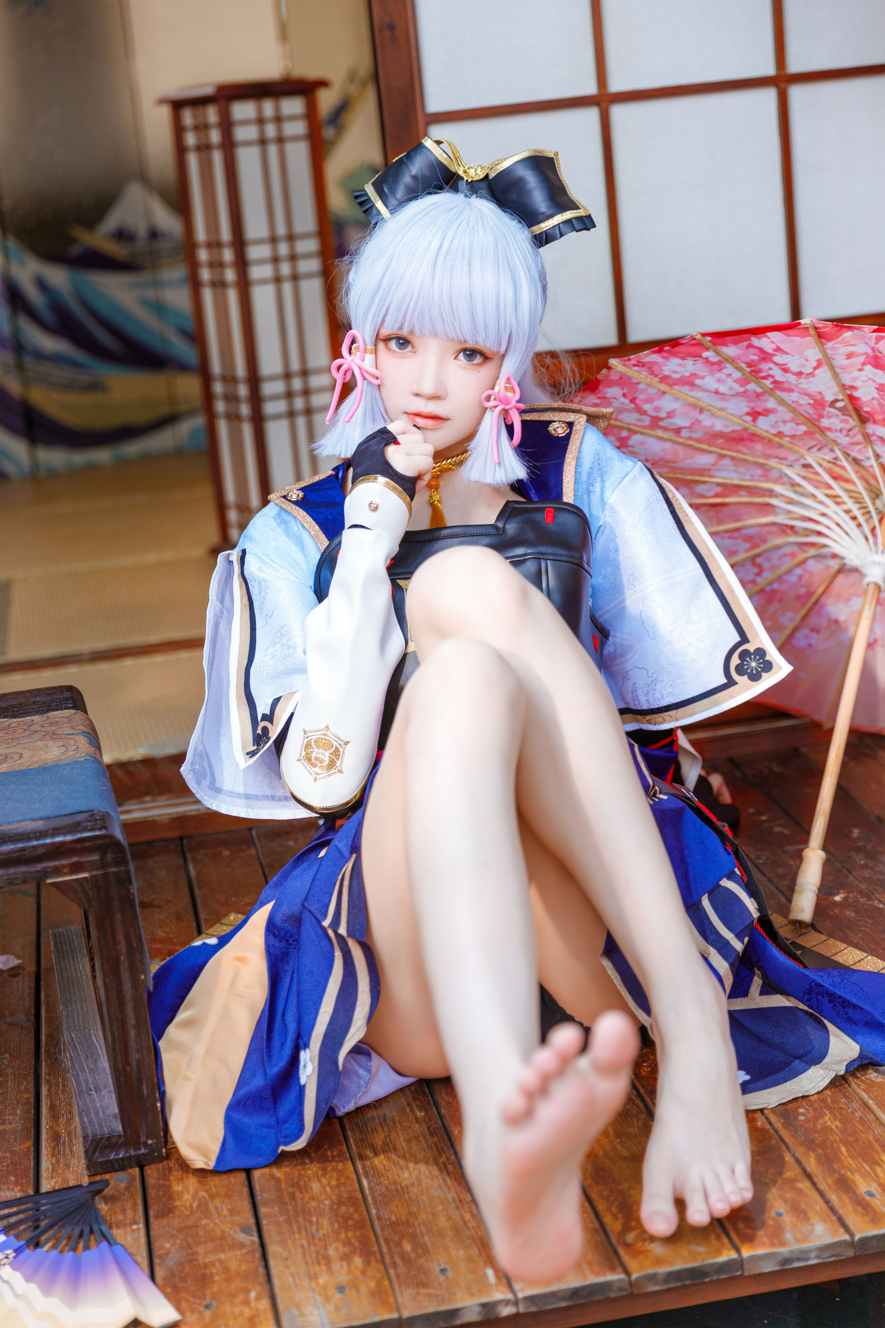 [福利COS] 桜桃喵 - 神里绫华/(34P)