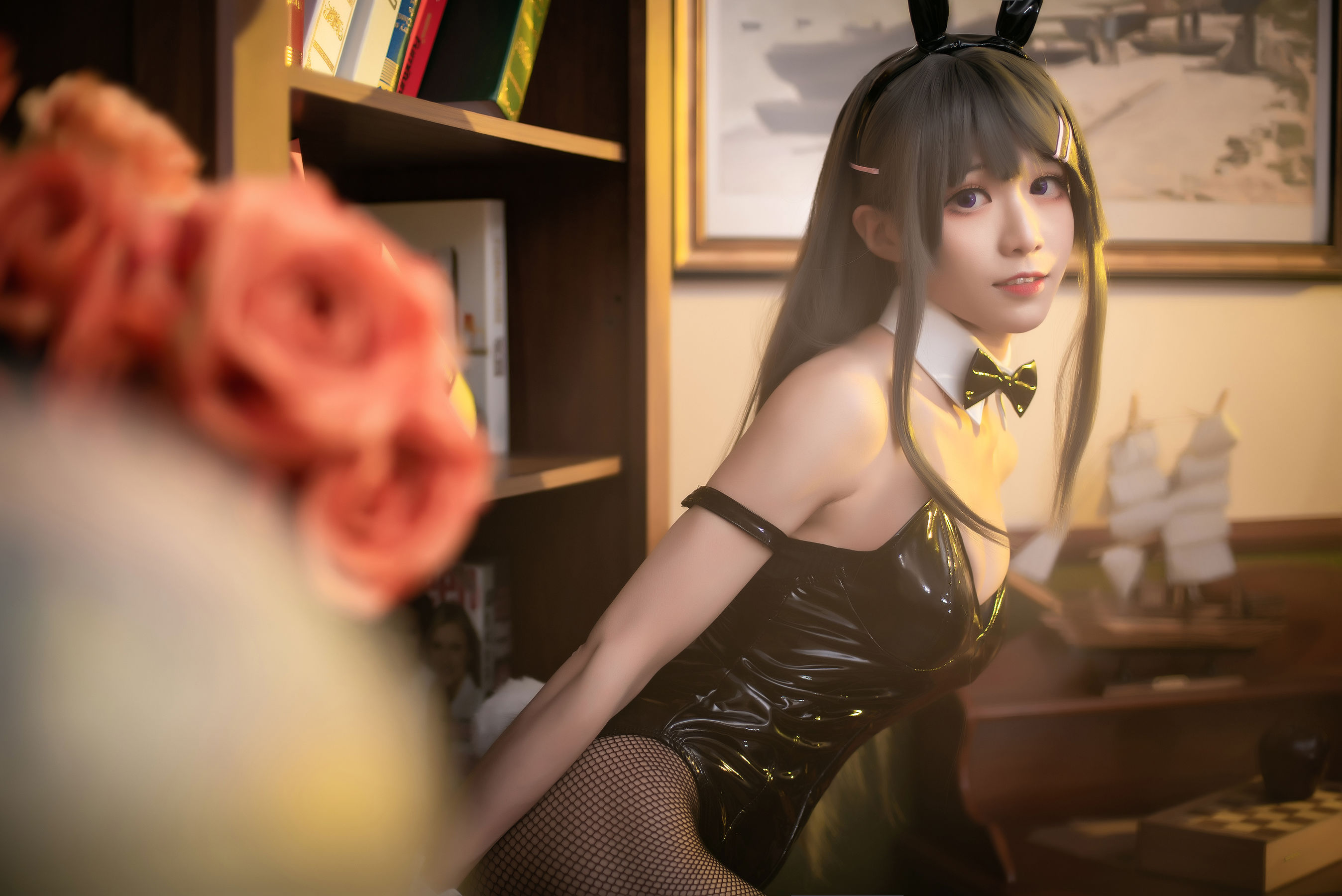 [福利COS] Tomoyo酱 - 麻衣兔女郎/(22P)