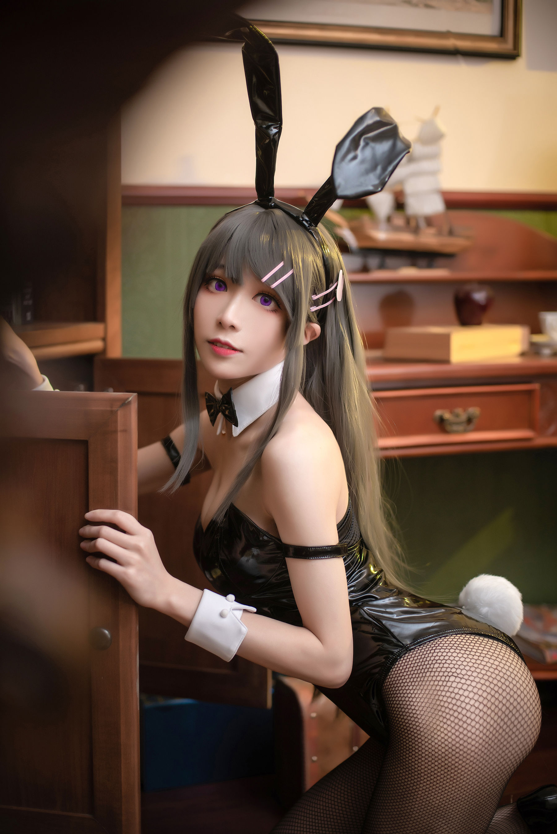 [福利COS] Tomoyo酱 - 麻衣兔女郎/(22P)