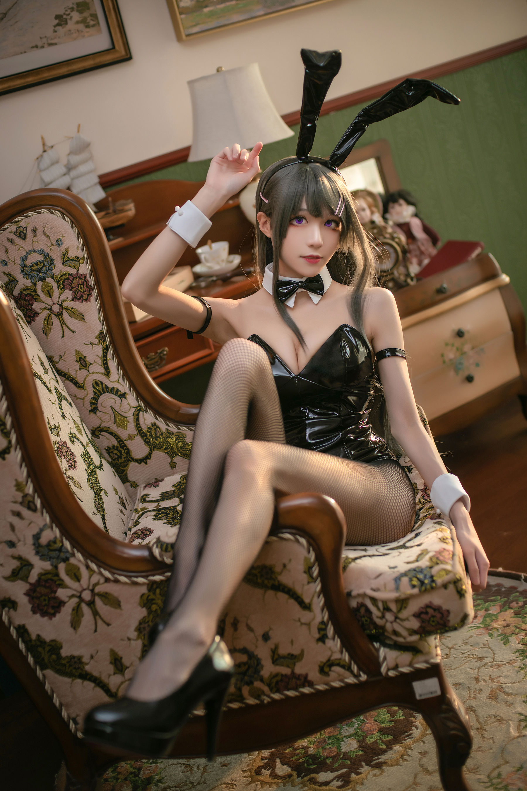 [福利COS] Tomoyo酱 - 麻衣兔女郎/(22P)