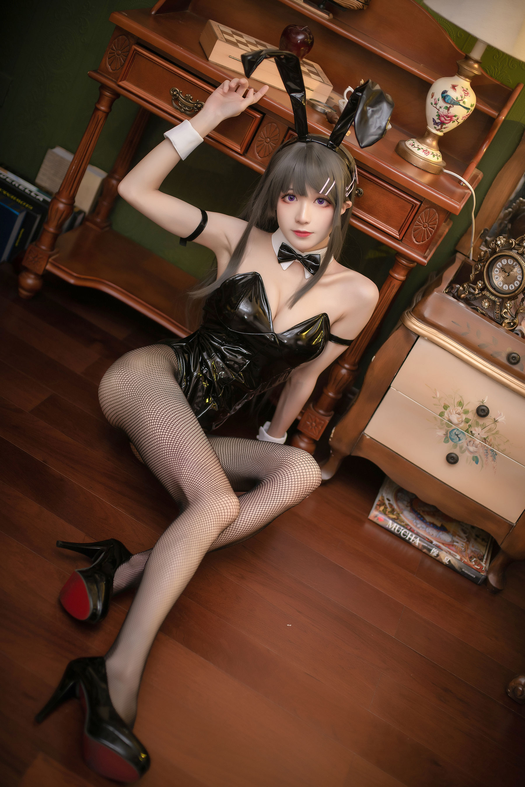 [福利COS] Tomoyo酱 - 麻衣兔女郎/(22P)