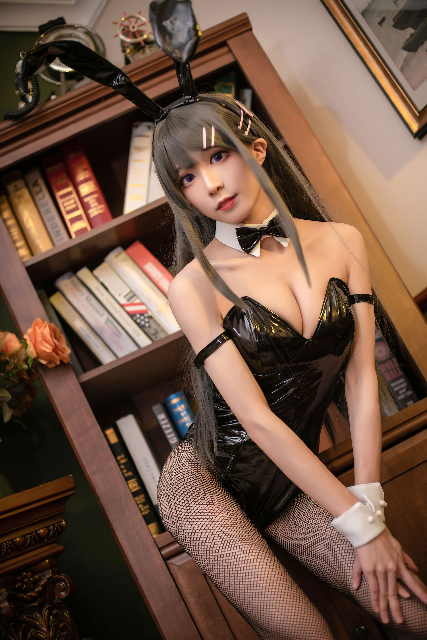 [福利COS] Tomoyo酱 - 麻衣兔女郎/(22P)