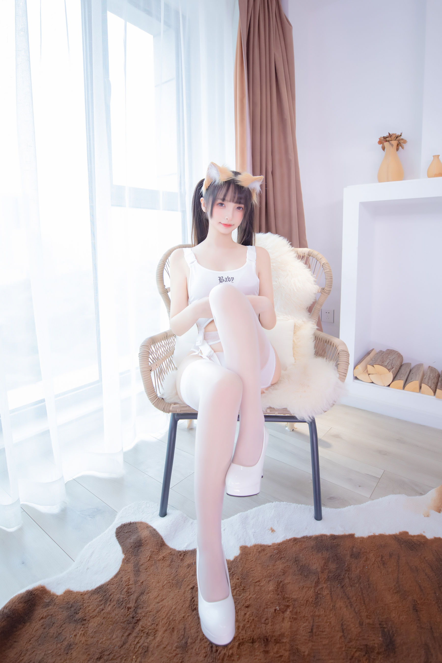 [福利COS] 萝莉神楽板真冬 之机能天使/(75P)