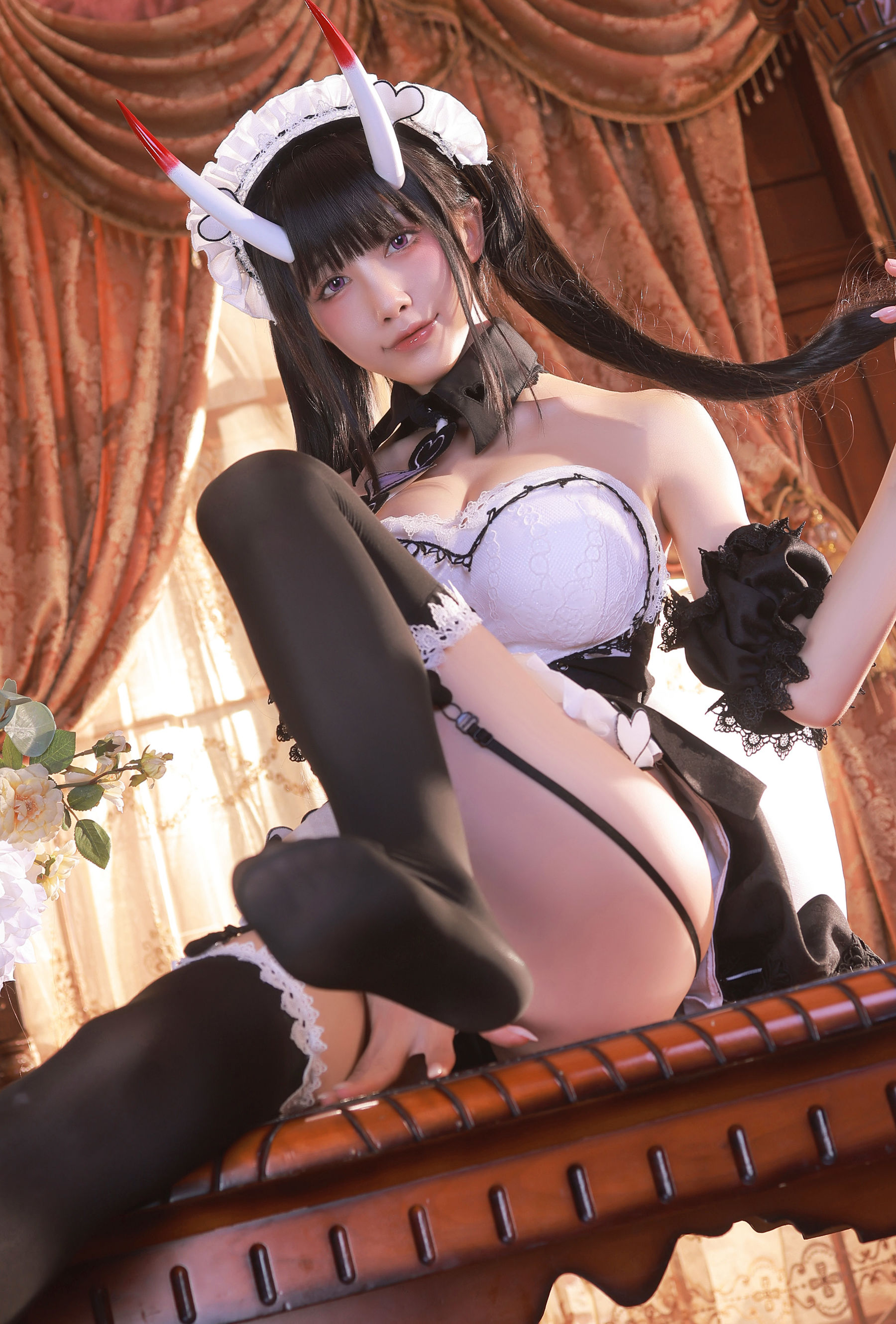 [福利COS] 动漫博主水淼aqua - Noshiro maid/(61P)