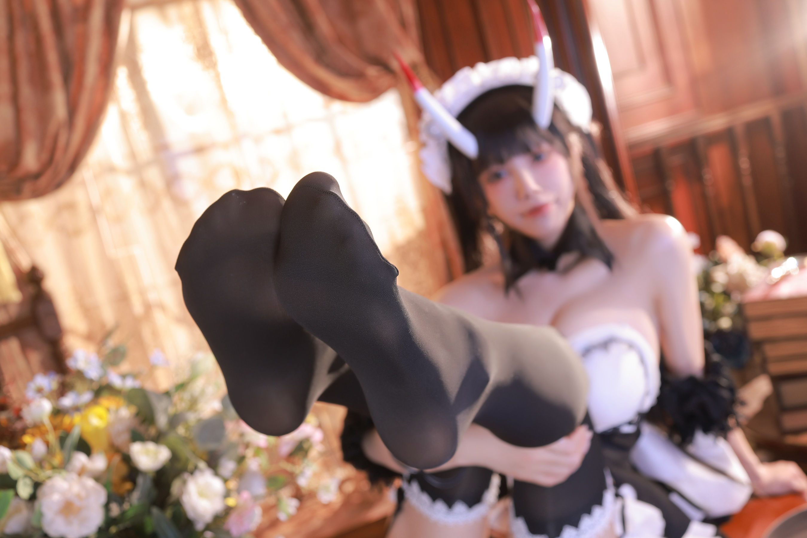 [福利COS] 动漫博主水淼aqua - Noshiro maid/(61P)