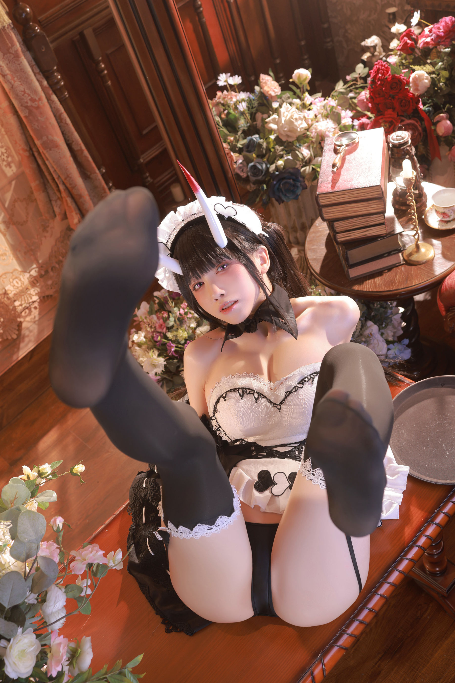 [福利COS] 动漫博主水淼aqua - Noshiro maid/(61P)