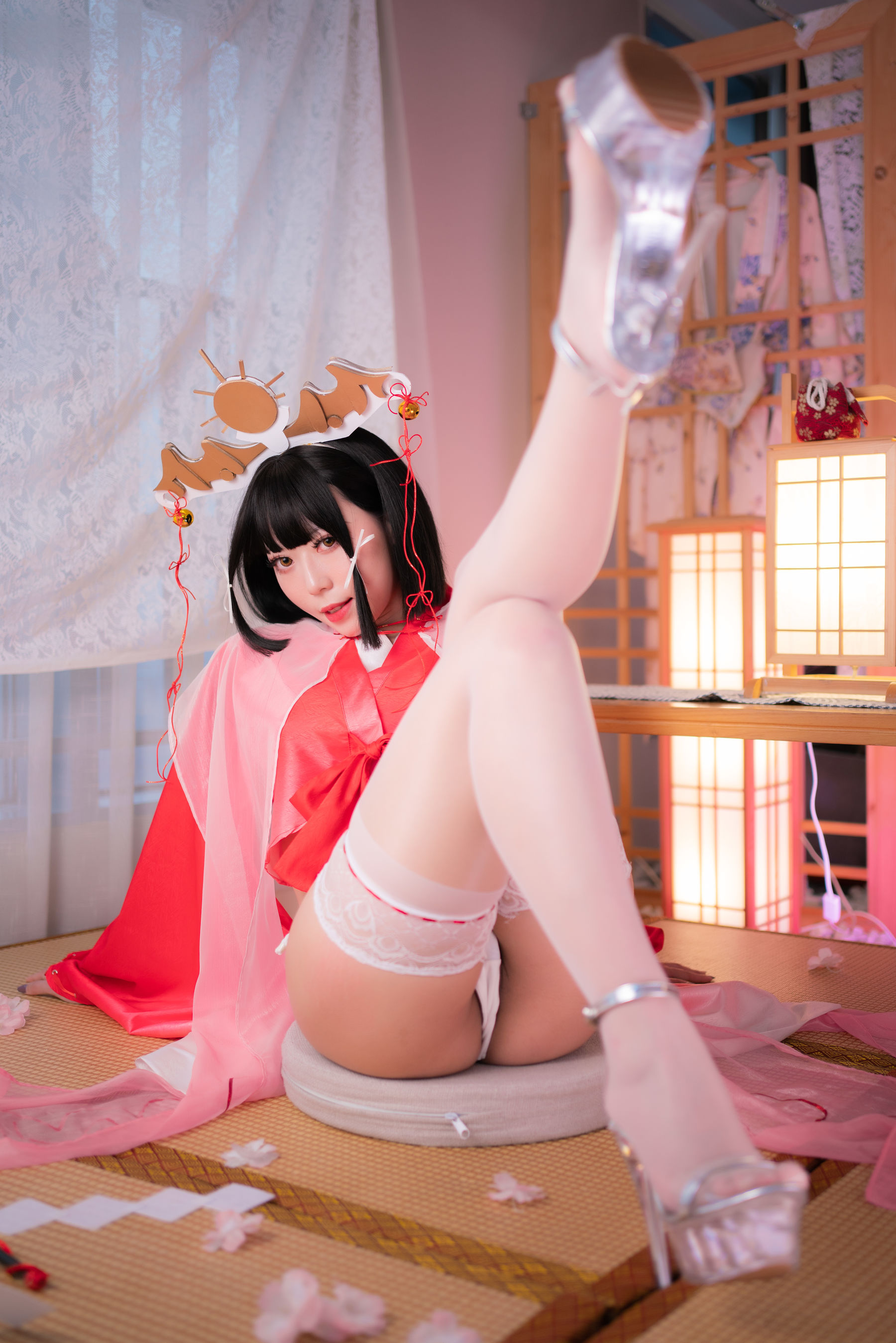 [福利COS] 动漫博主Money冷冷 - 辉夜巫女/(127P)