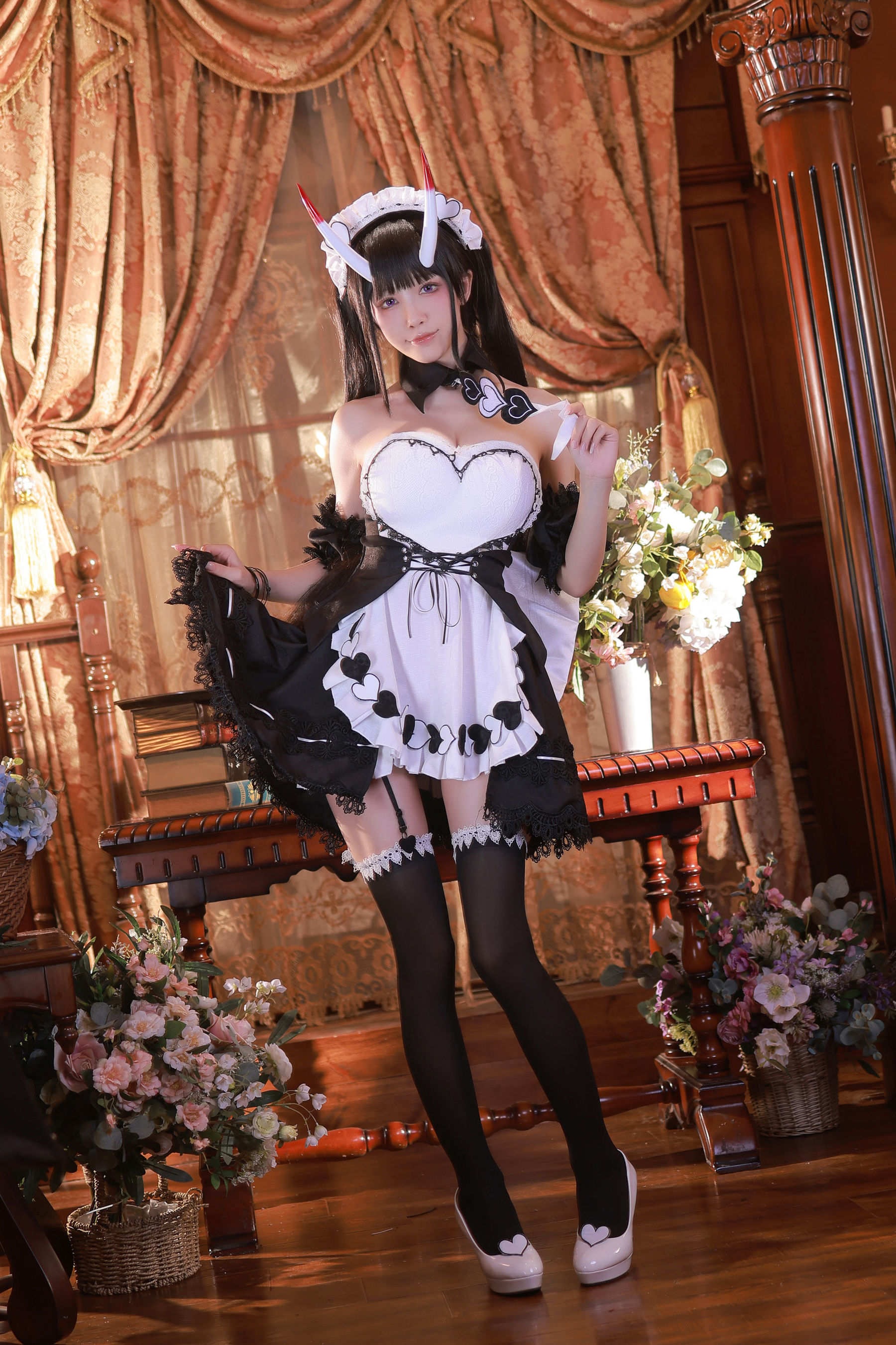 [福利COS] 动漫博主水淼aqua - Noshiro maid/(61P)