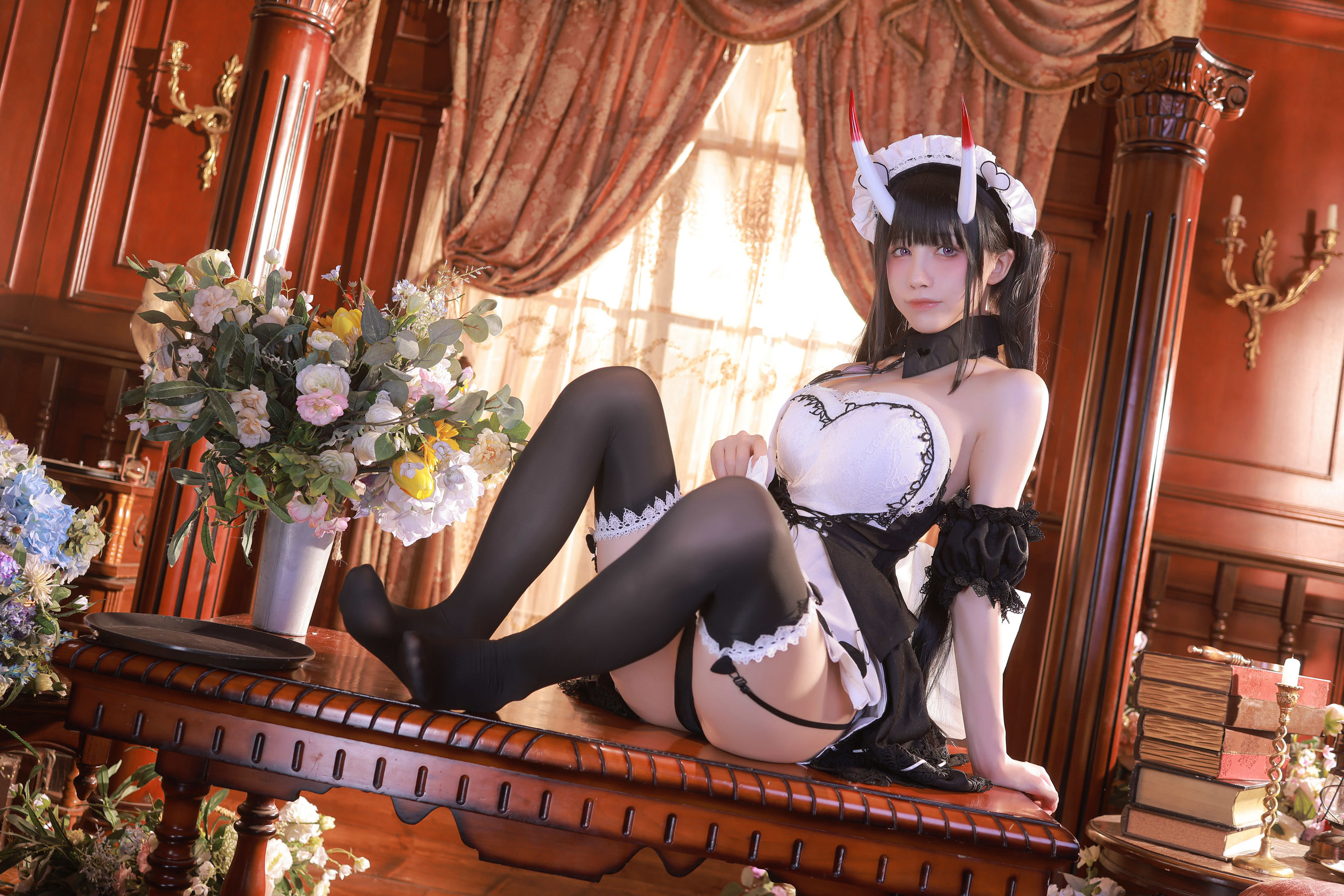 [福利COS] 动漫博主水淼aqua - Noshiro maid/(61P)