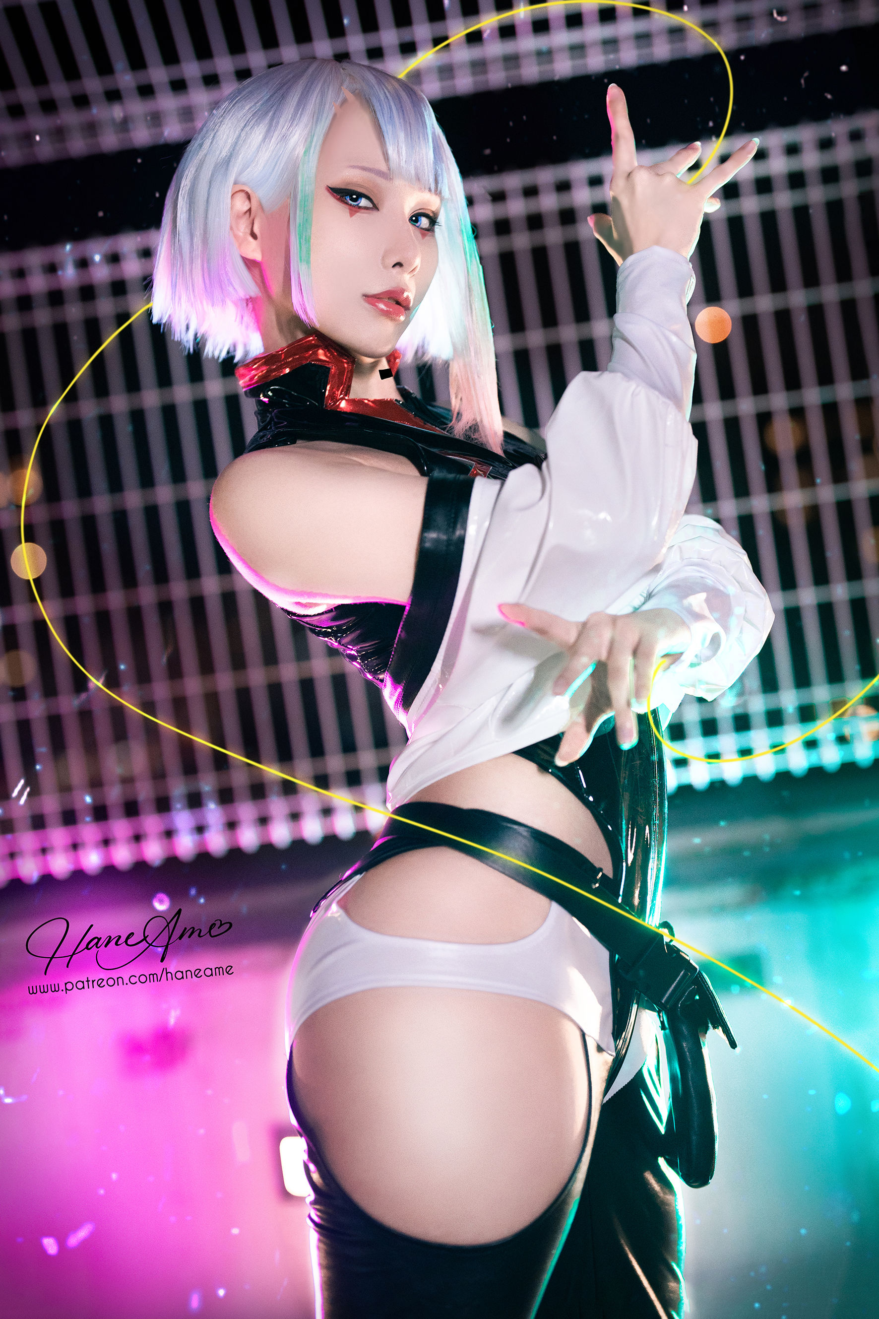 [福利COS] Hane Ame 雨波写真 - Cyberpunk Lucy/(36P)