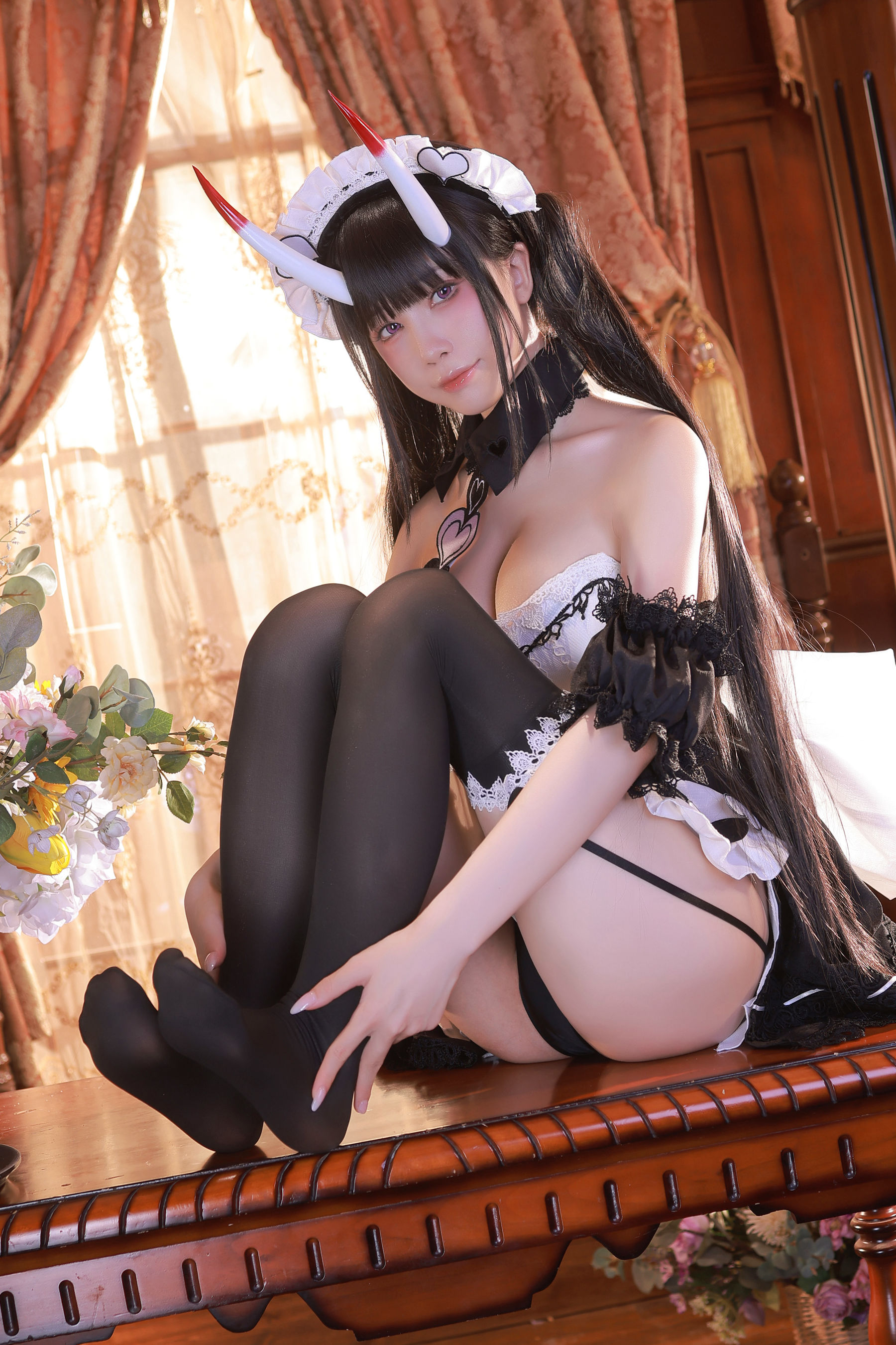 [福利COS] 动漫博主水淼aqua - Noshiro maid/(61P)