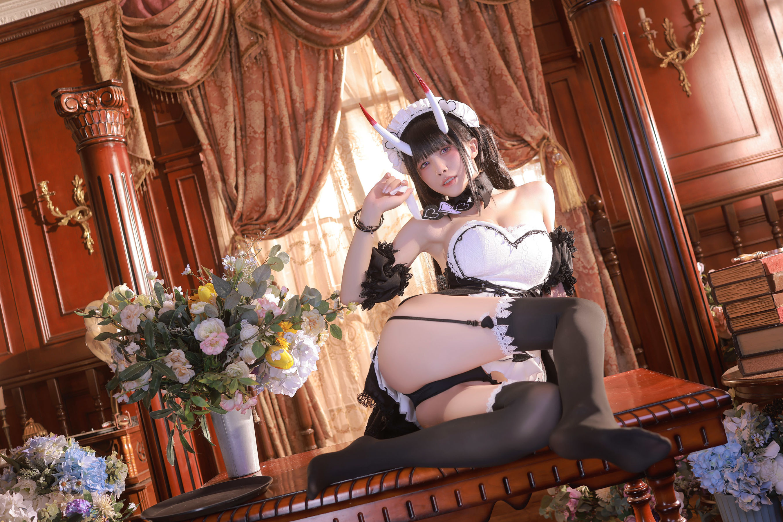 [福利COS] 动漫博主水淼aqua - Noshiro maid/(61P)