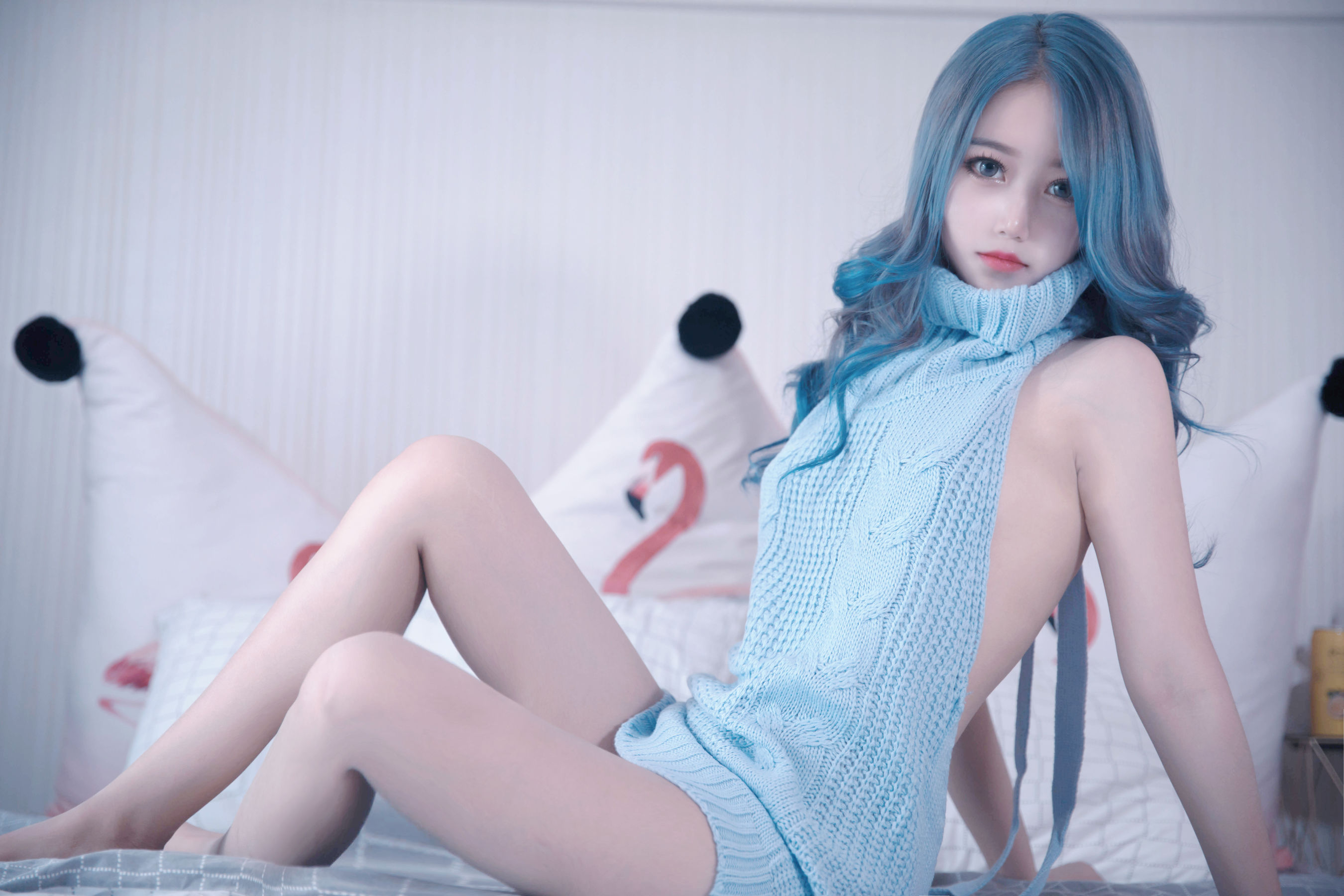 [福利COS] eloise软软 - 毛衣少女/(37P)