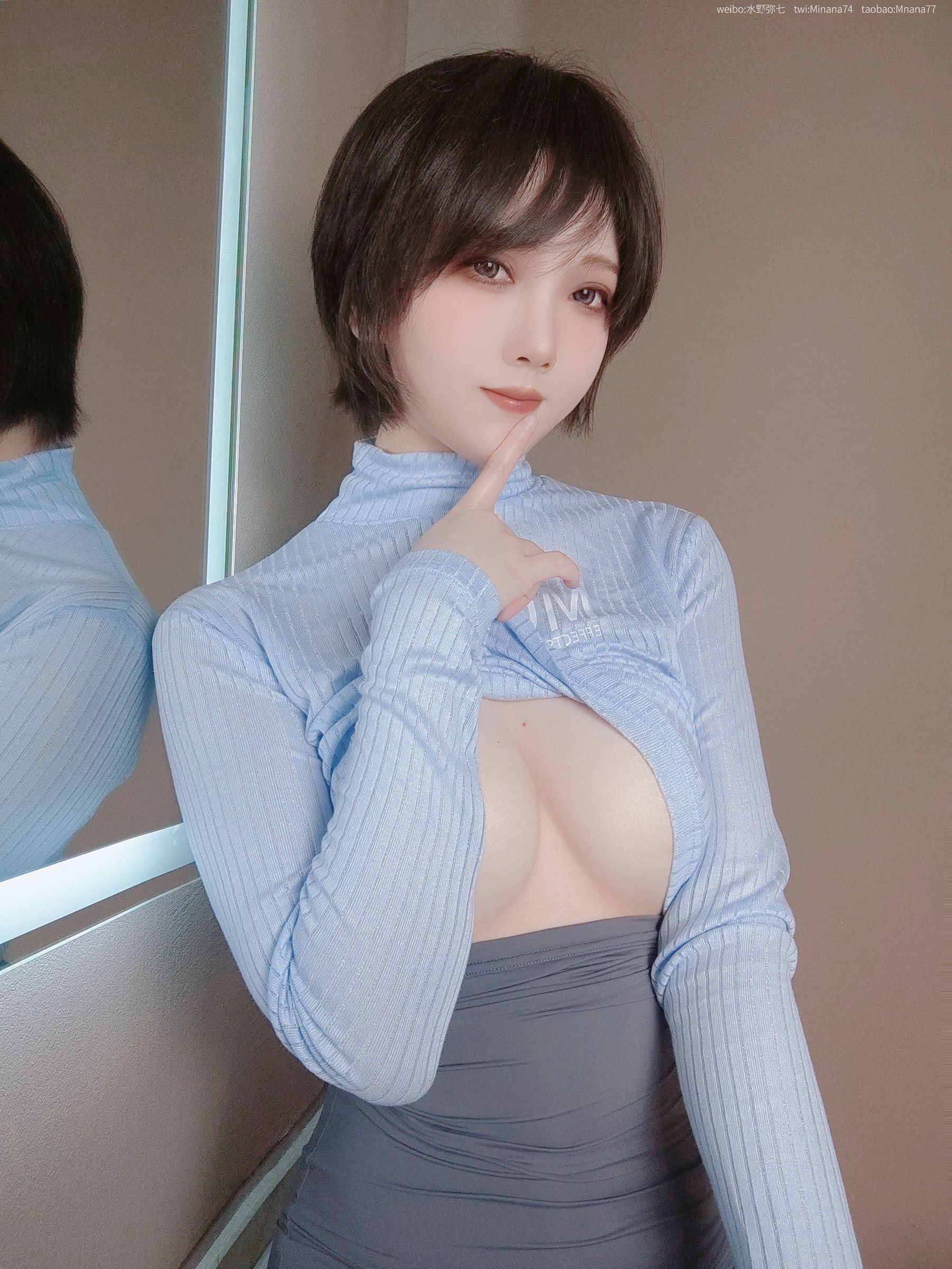 [福利COS] 动漫博主名濑弥七 - 没有吉他的吉他妹妹/(47P)