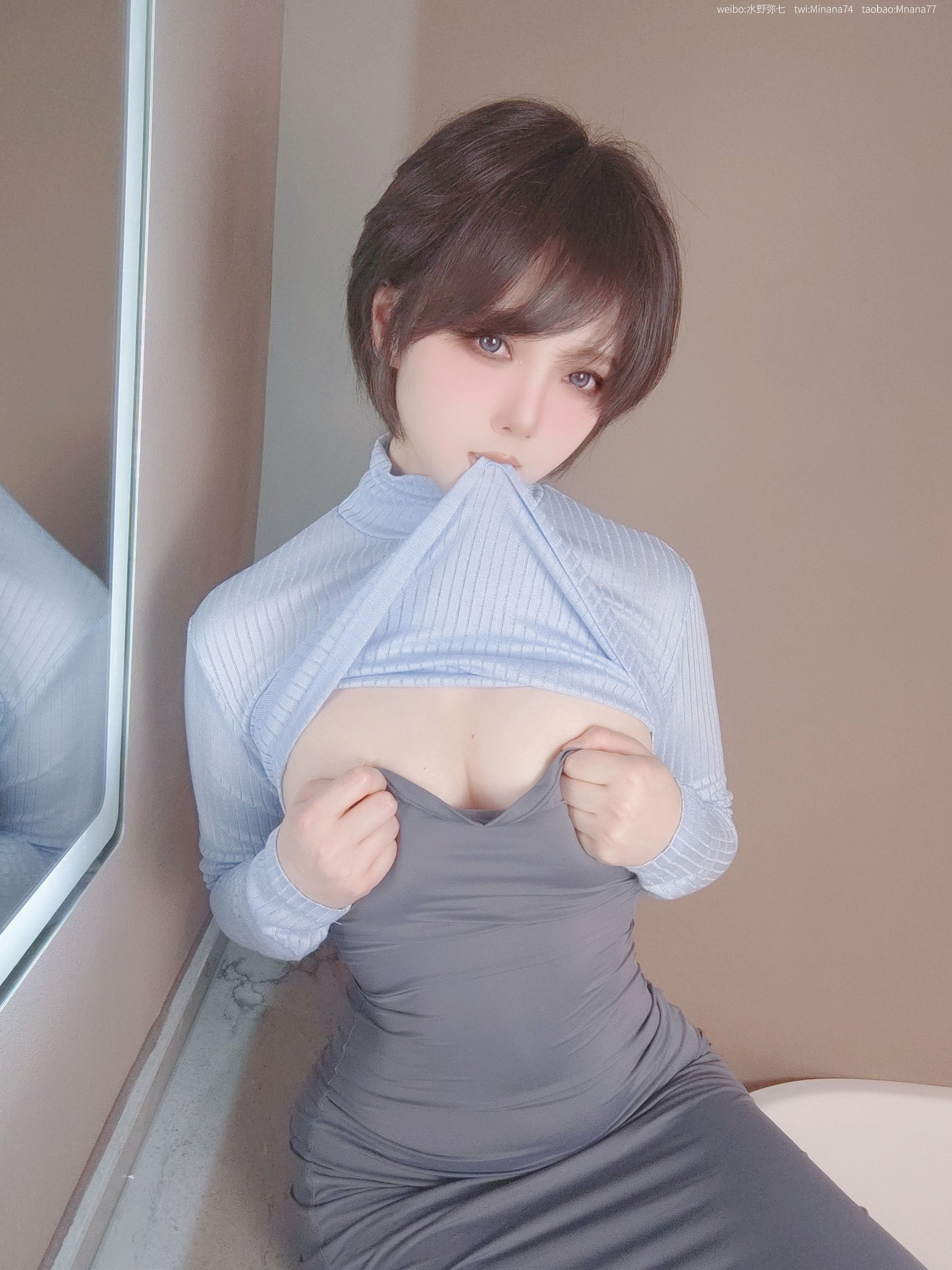 [福利COS] 动漫博主名濑弥七 - 没有吉他的吉他妹妹/(47P)