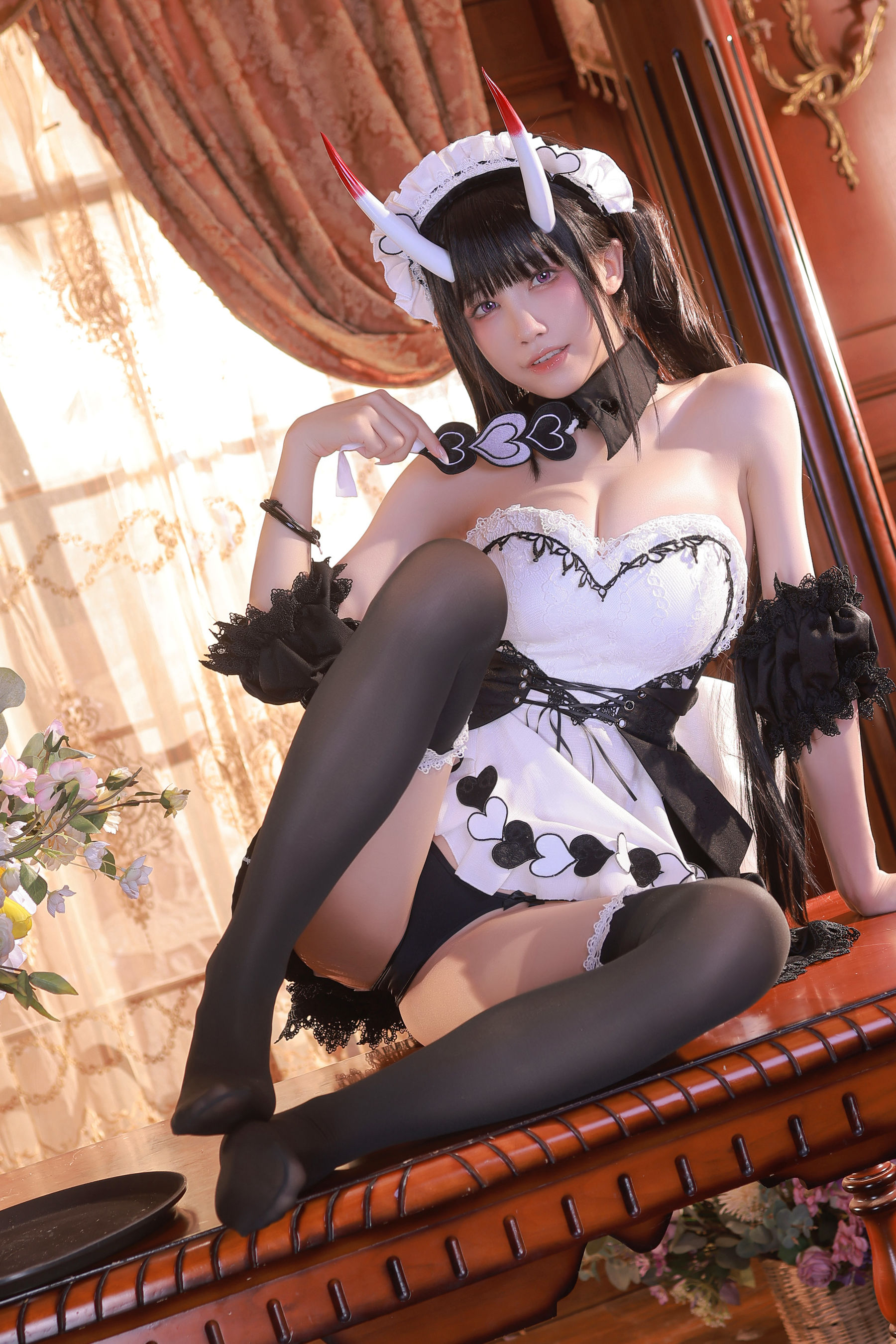 [福利COS] 动漫博主水淼aqua - Noshiro maid/(61P)