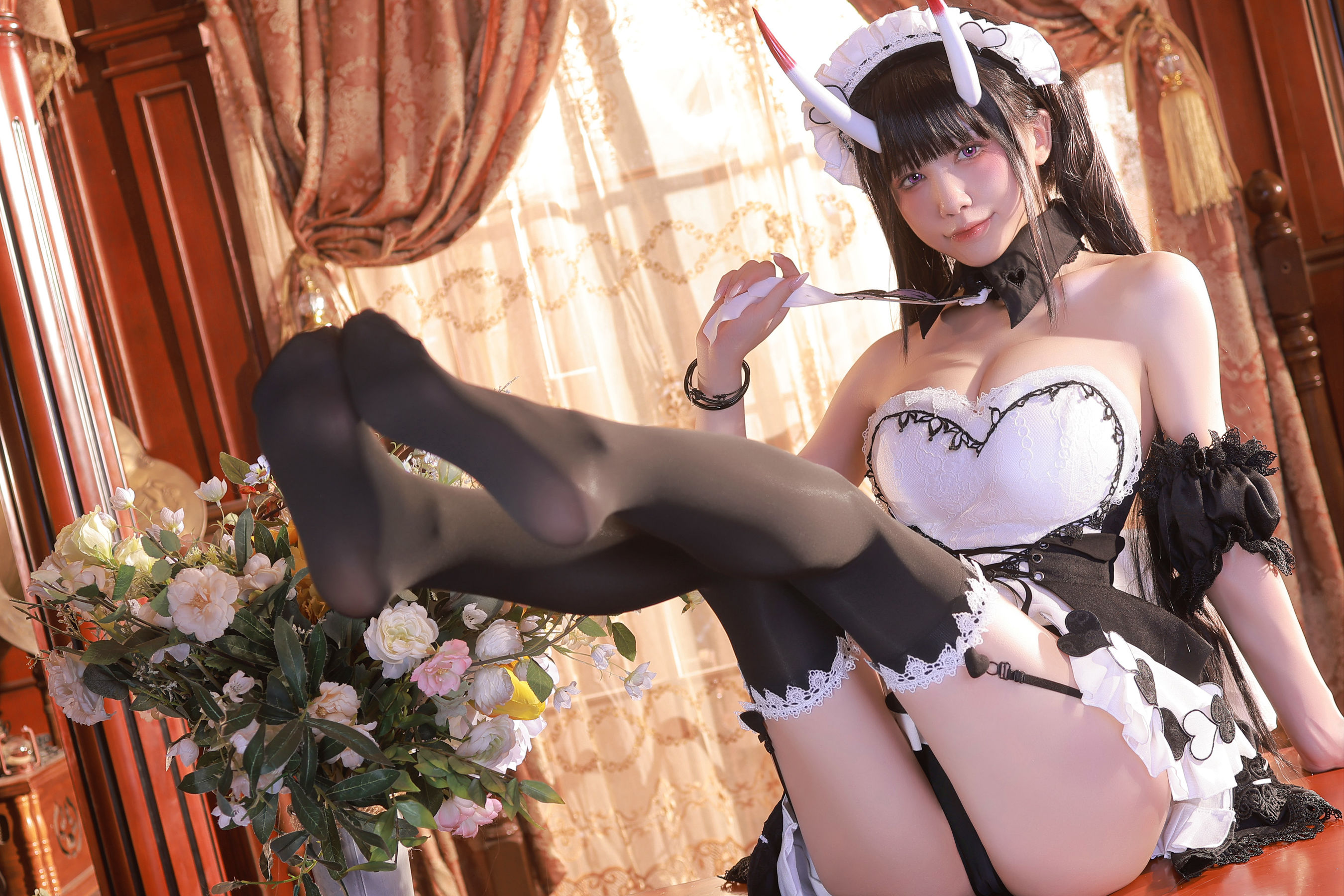 [福利COS] 动漫博主水淼aqua - Noshiro maid/(61P)