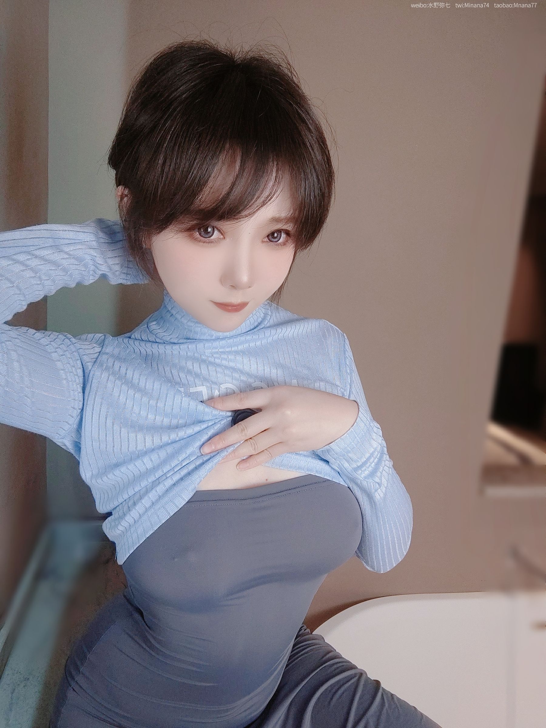 [福利COS] 动漫博主名濑弥七 - 没有吉他的吉他妹妹/(47P)