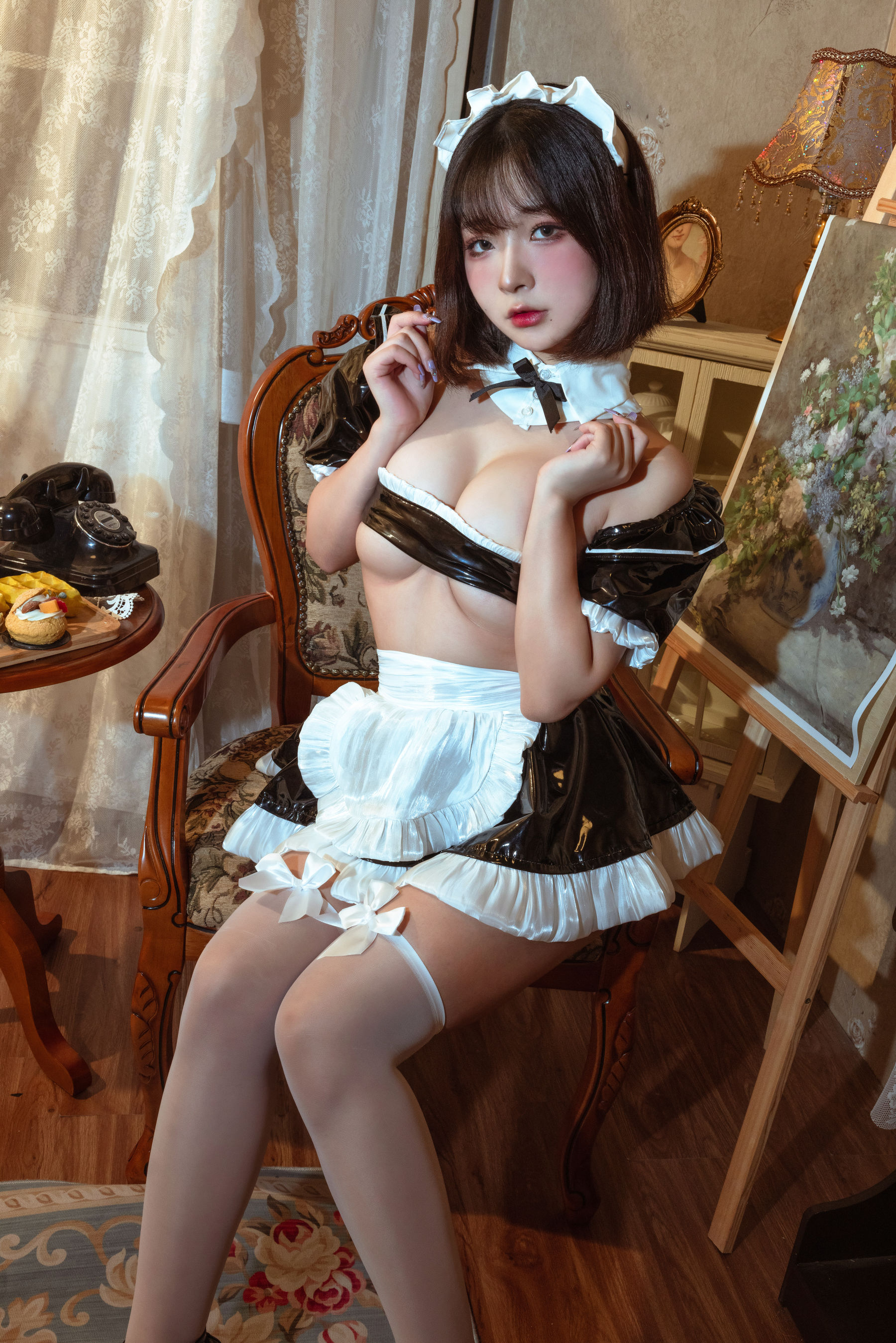 [福利COS] yuuhui玉汇 - 女仆假日/(74P)