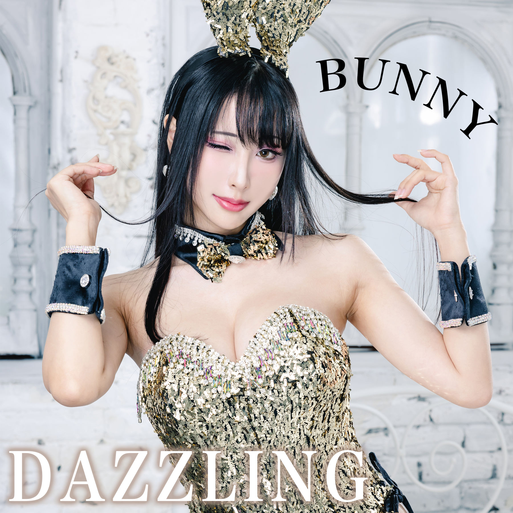 [福利COS] Hane Ame 雨波写真 - Original Dazzling Bunny 金炫兔女郎/(36P)