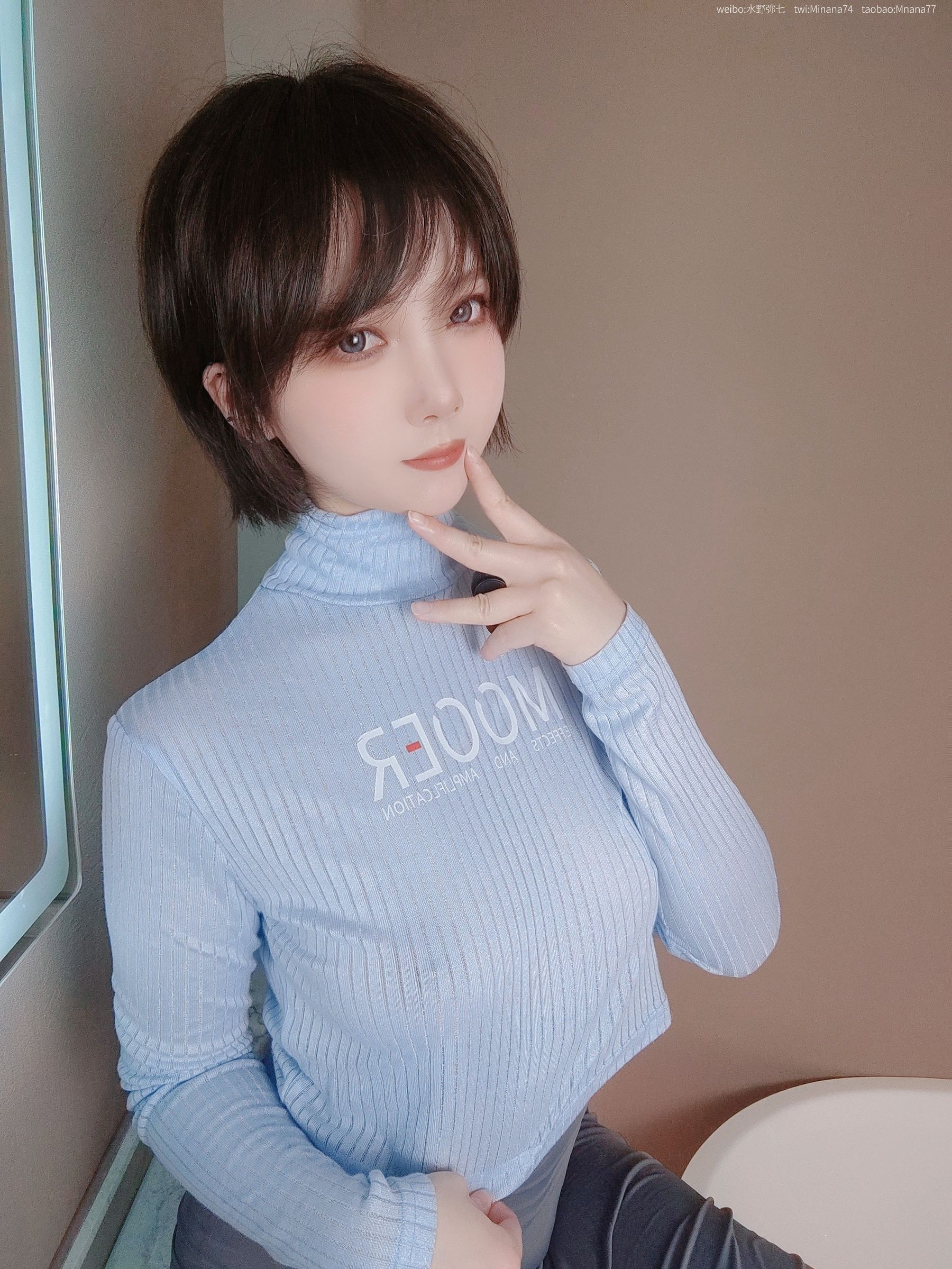 [福利COS] 动漫博主名濑弥七 - 没有吉他的吉他妹妹/(47P)