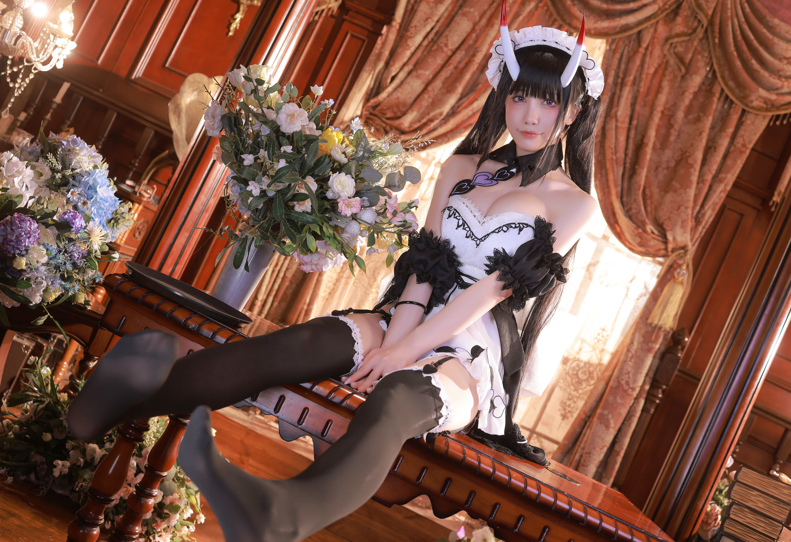 [福利COS] 动漫博主水淼aqua - Noshiro maid/(61P)