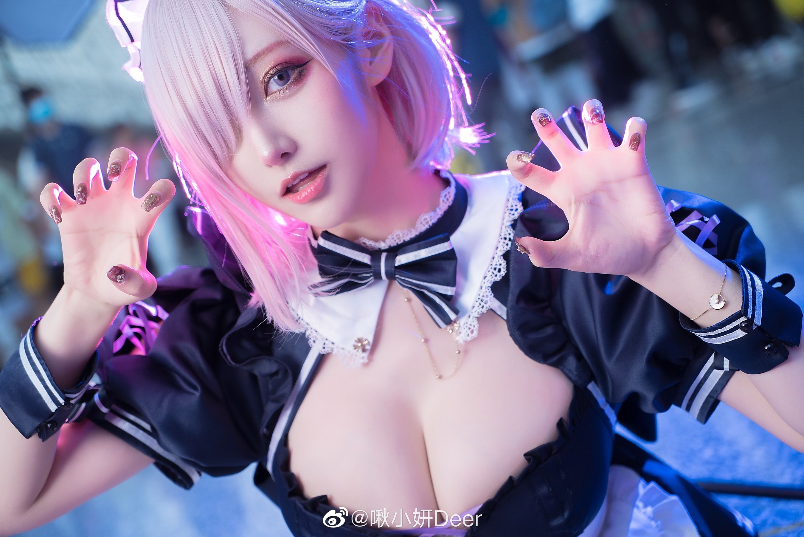 [福利COS] 啾小研 - 玛修女仆/(11P)