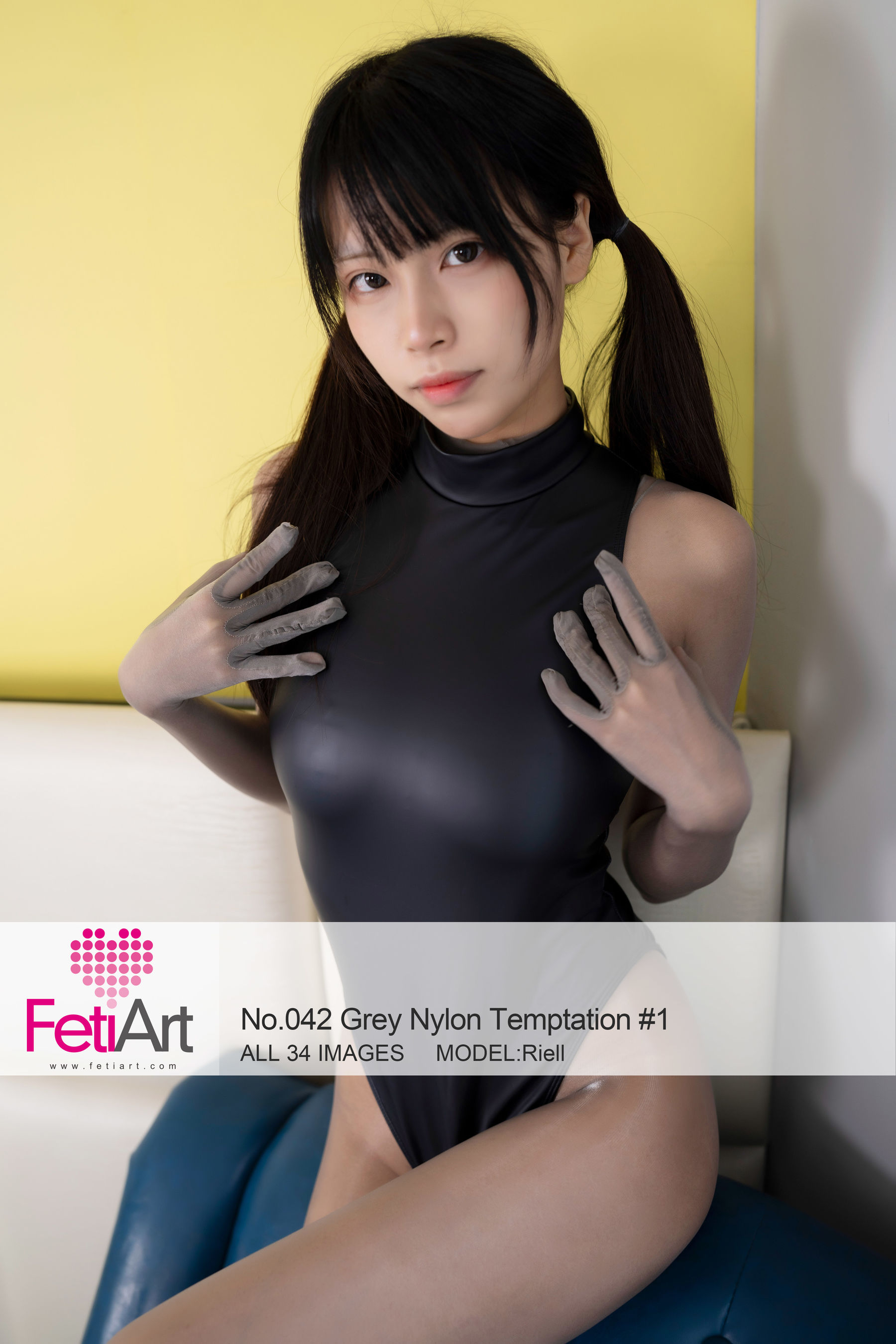 [尚物集FetiArt] No.042 Grey Nylon Temptation MODEL-Riell/(35P)