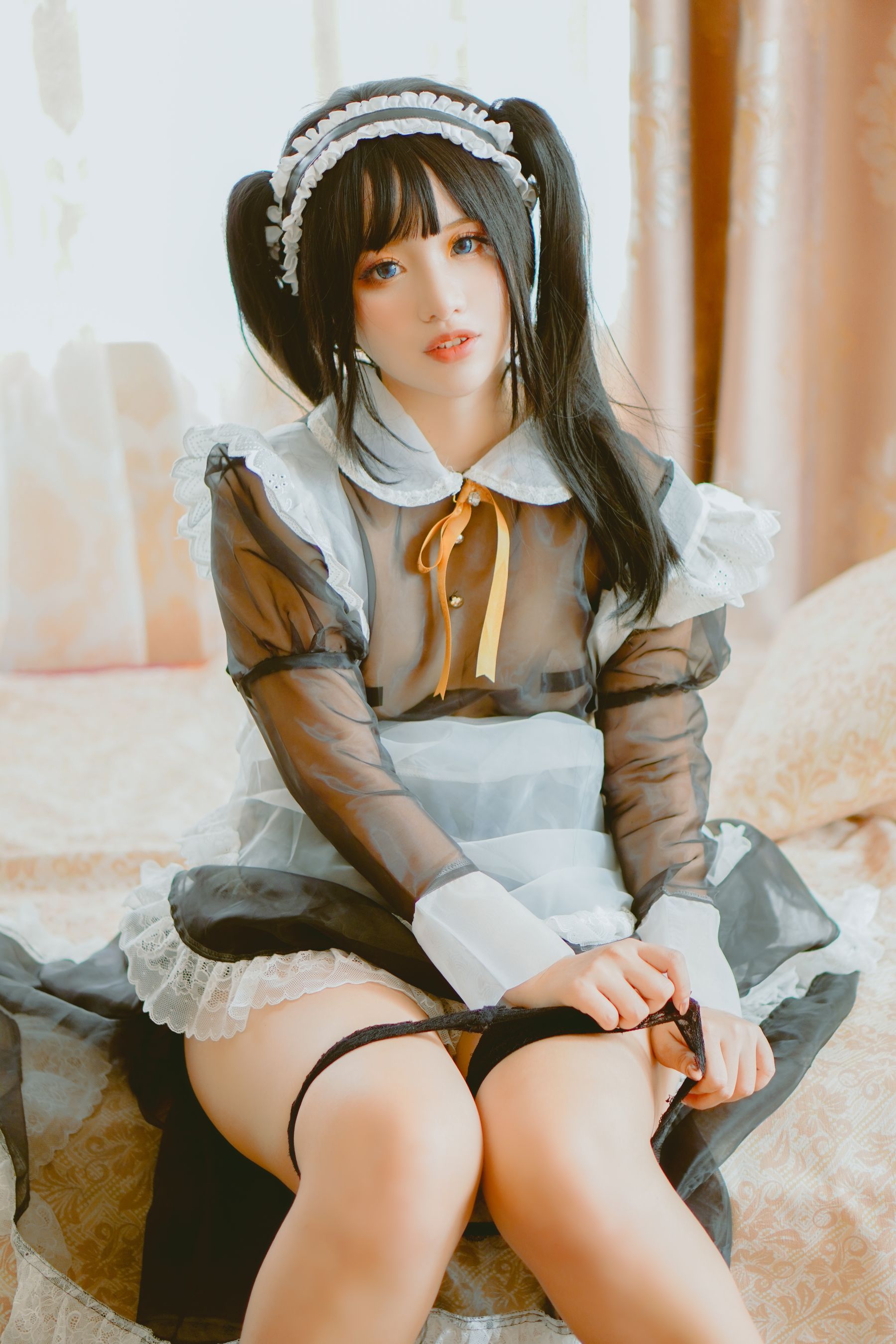 [福利COS] Chono Black - Transparent Maid/(16P)