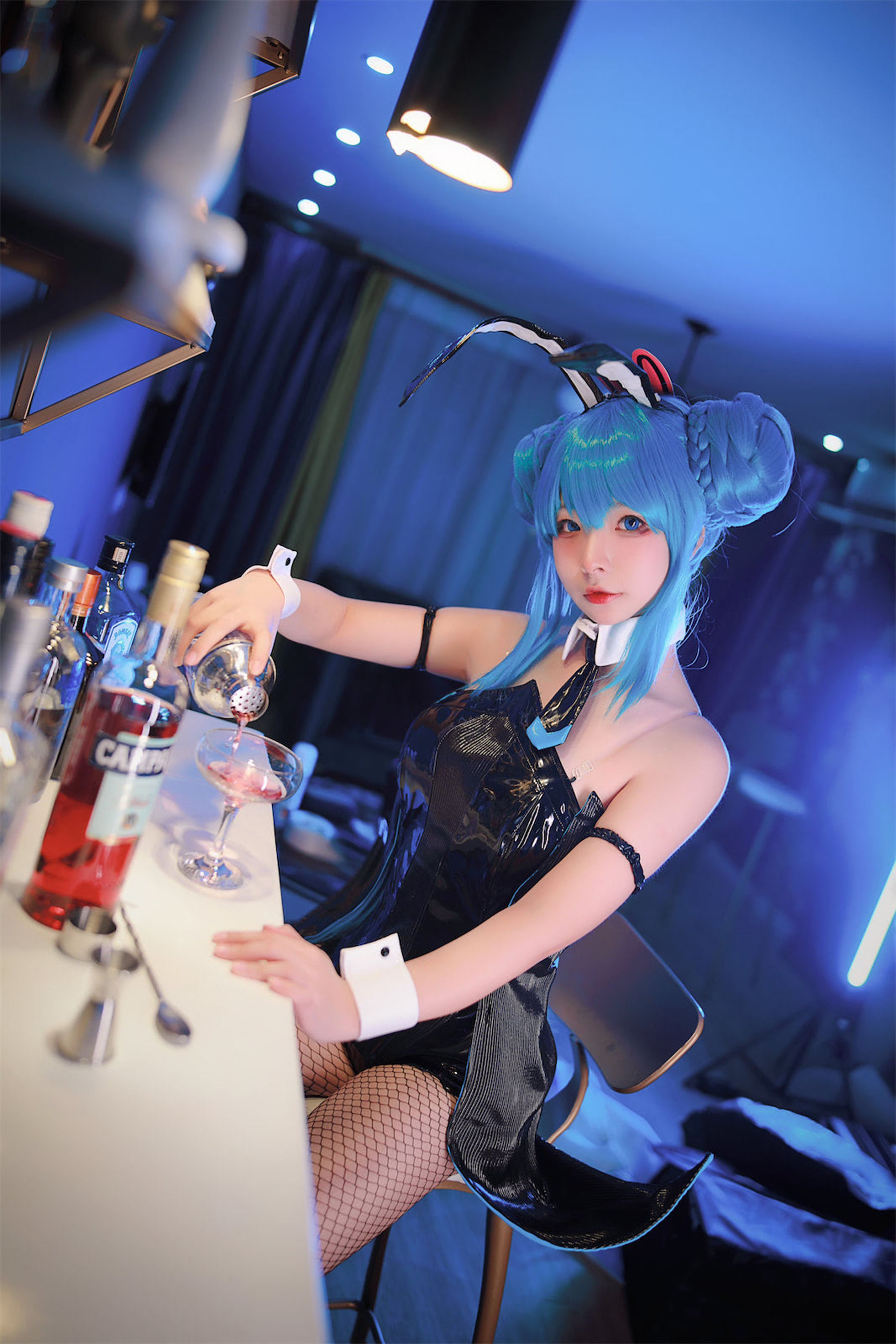 [福利COS] yuuhui玉汇 - 初音黑兔/(47P)