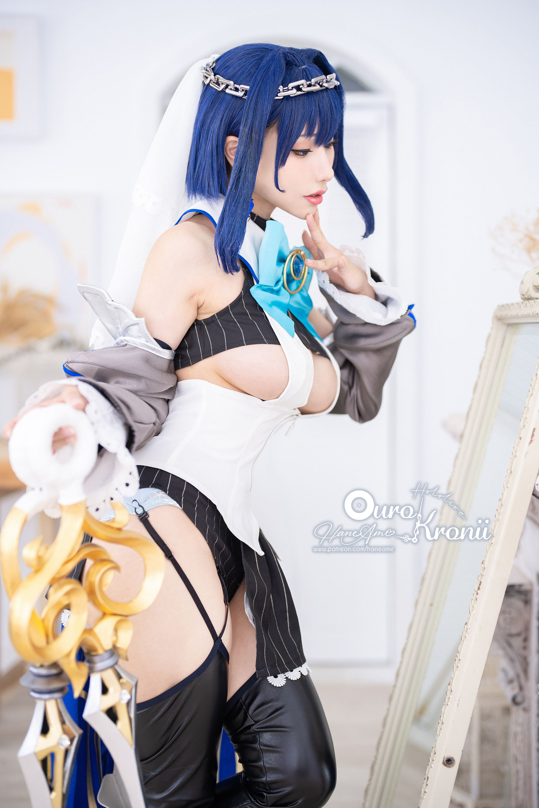 [福利COS] Hane Ame 雨波写真 - Hololive Kronii 時間 Offical/(28P)