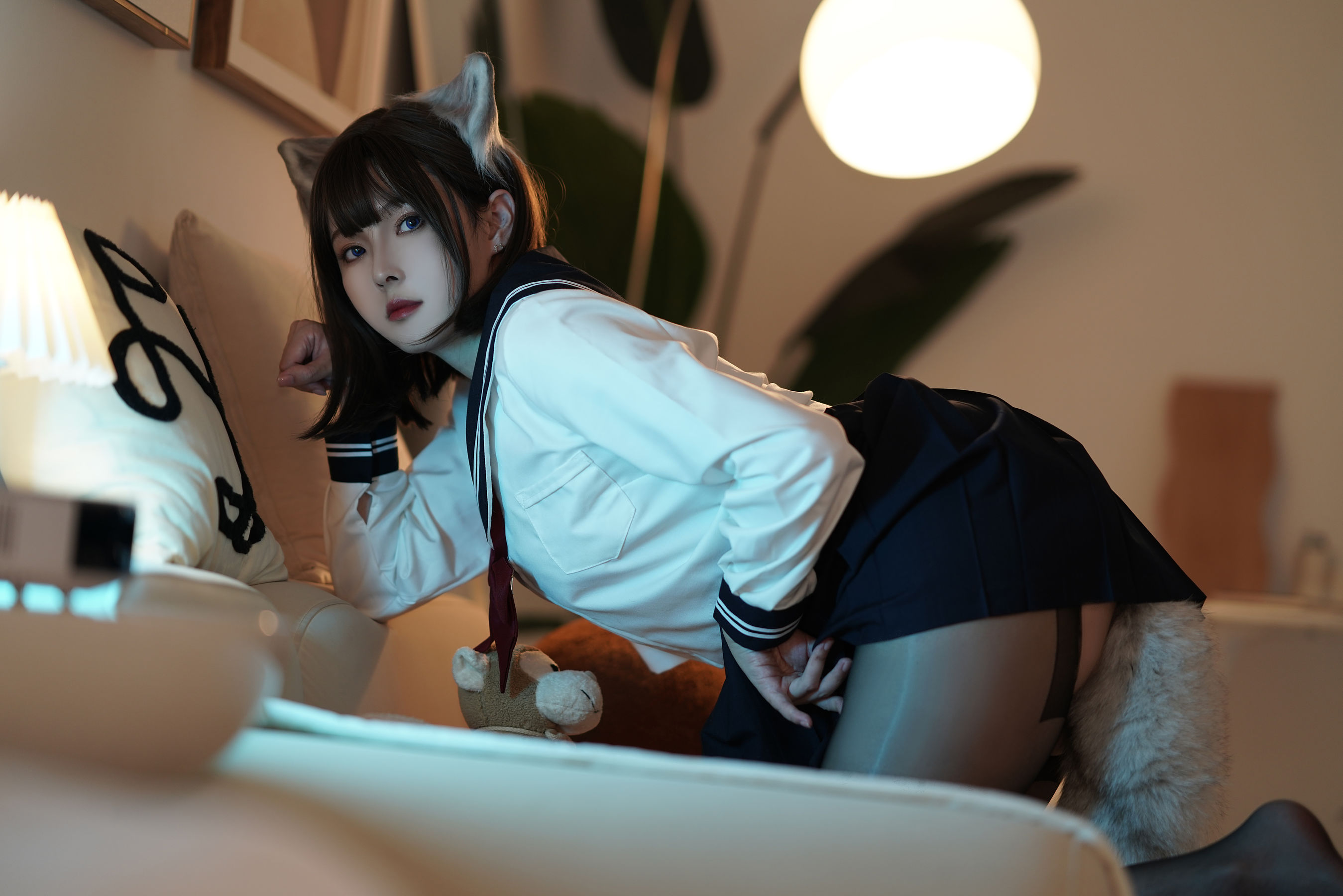 [福利COS] Natsuko夏夏子 - 大尾巴喵/(50P)