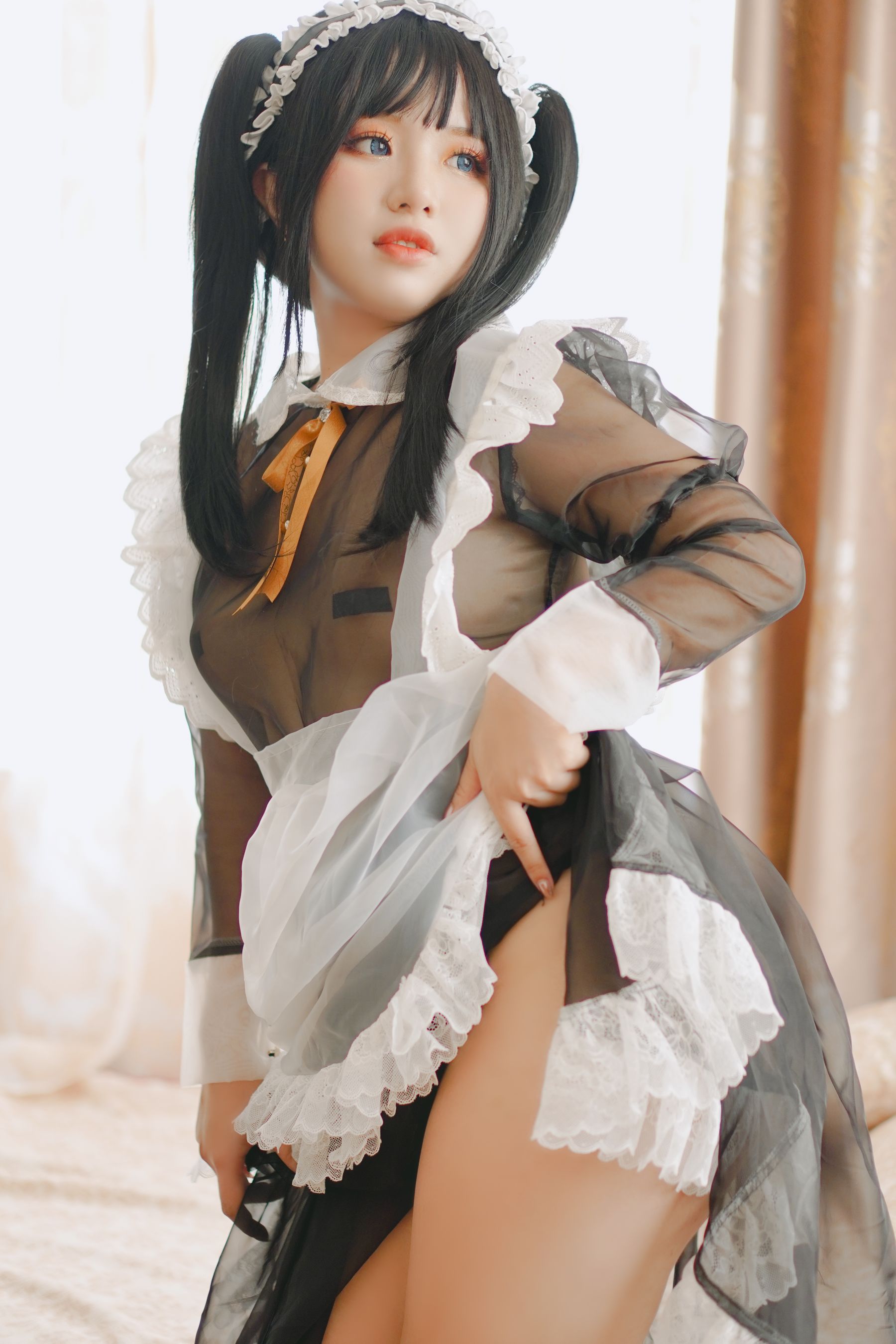 [福利COS] Chono Black - Transparent Maid/(16P)