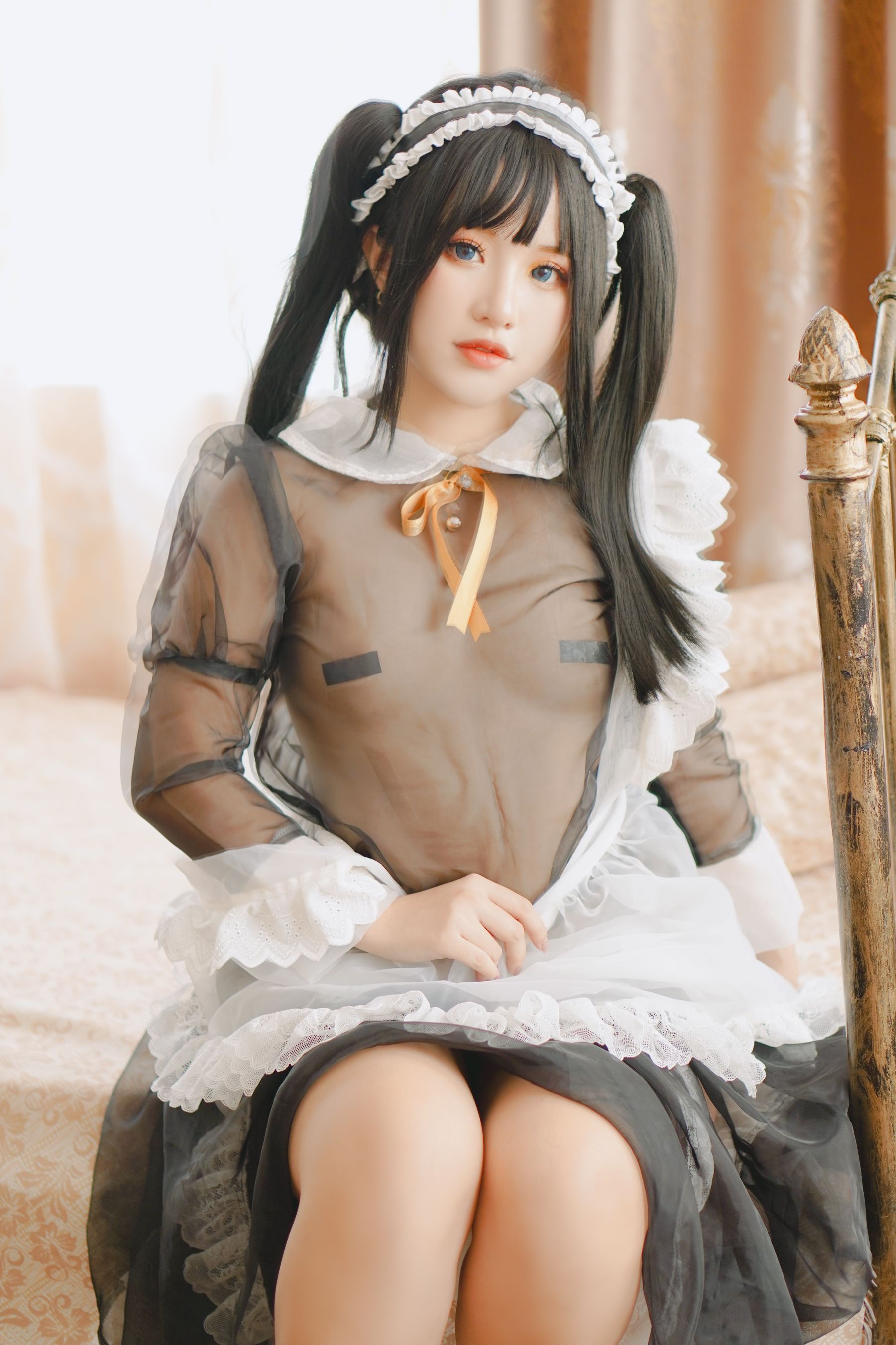 [福利COS] Chono Black - Transparent Maid/(16P)