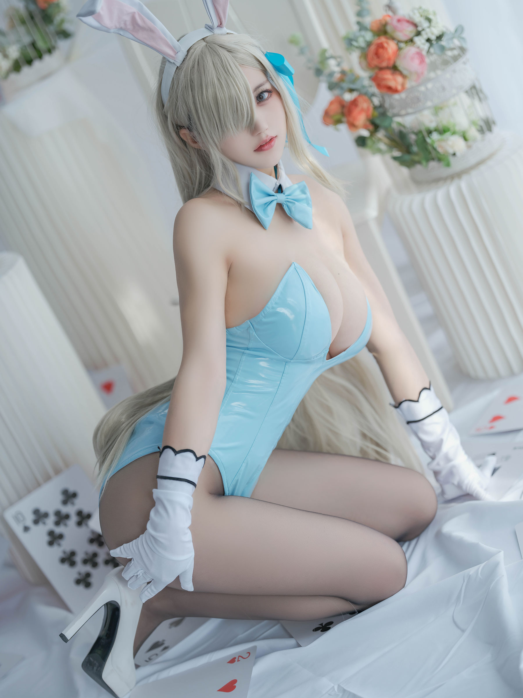 [福利COS] 动漫博主小仓千代w - 明日奈 兔女郎/(22P)