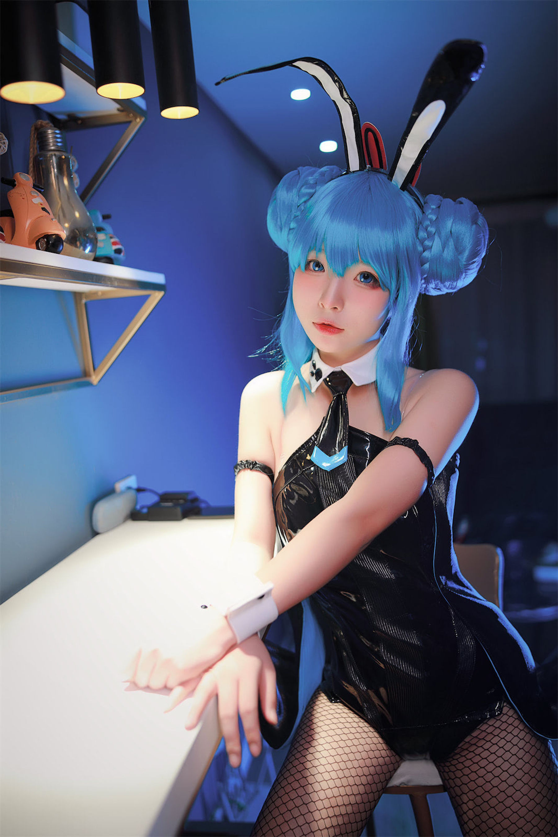 [福利COS] yuuhui玉汇 - 初音黑兔/(47P)