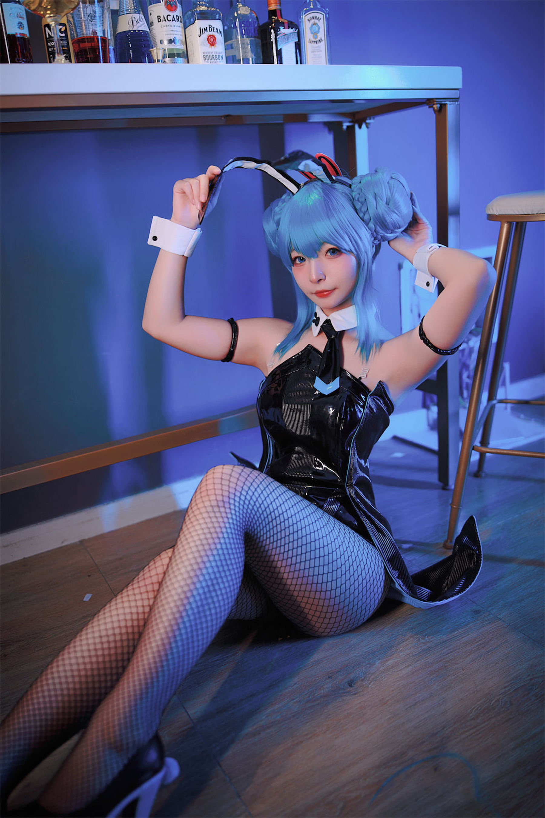 [福利COS] yuuhui玉汇 - 初音黑兔/(47P)