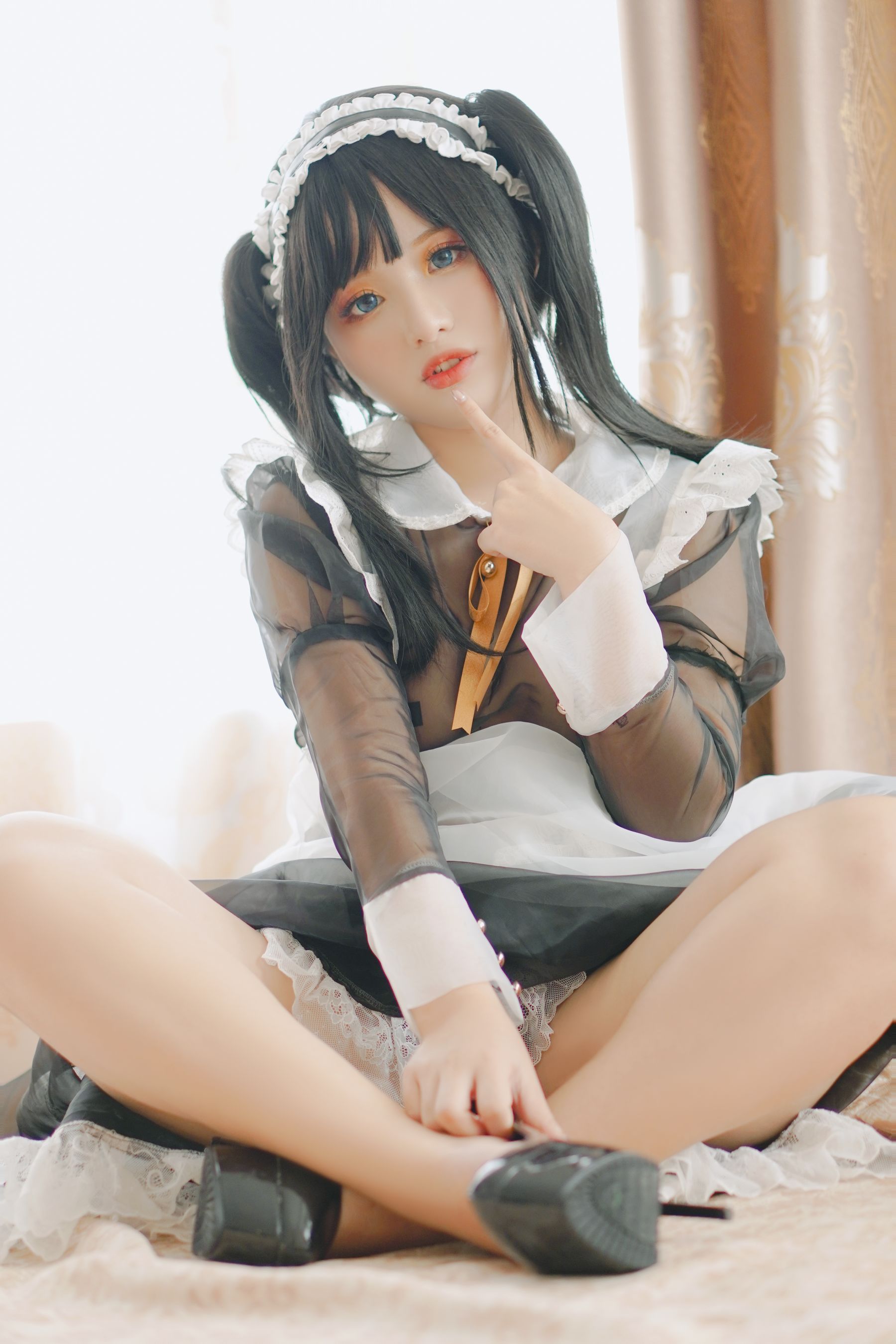 [福利COS] Chono Black - Transparent Maid/(16P)