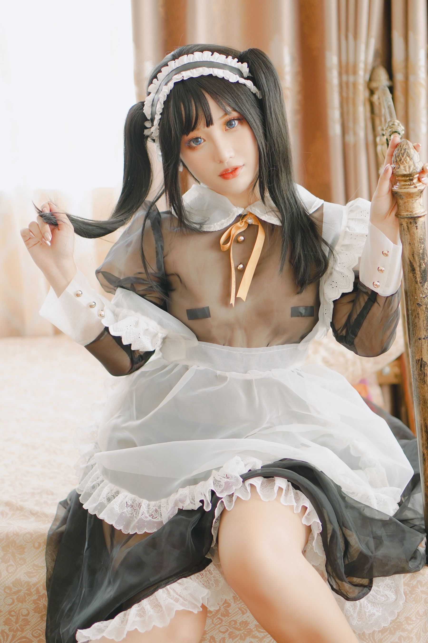 [福利COS] Chono Black - Transparent Maid/(16P)