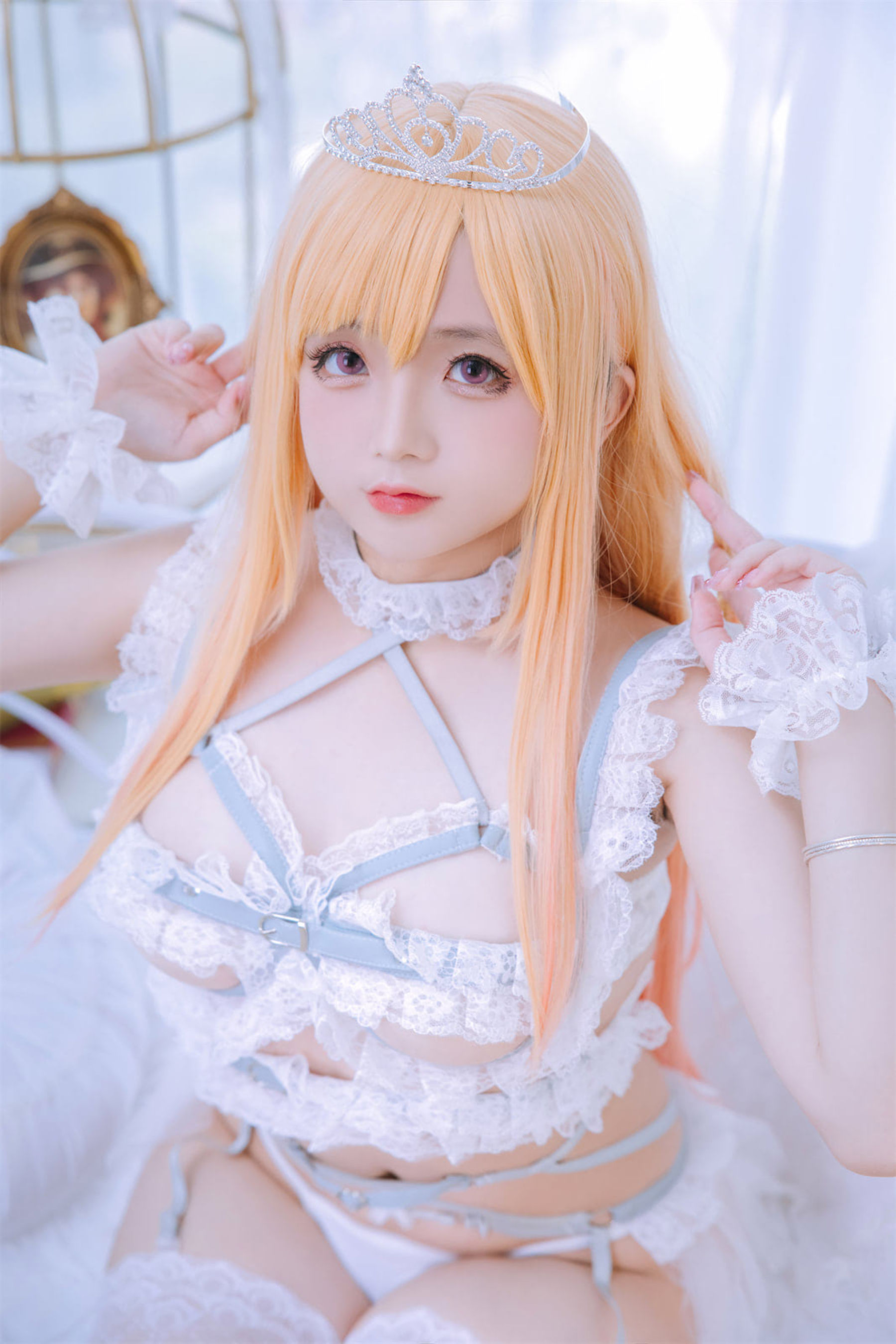 [福利COS] Cosplay日奈娇 - 喜多川海梦 花嫁/(71P)