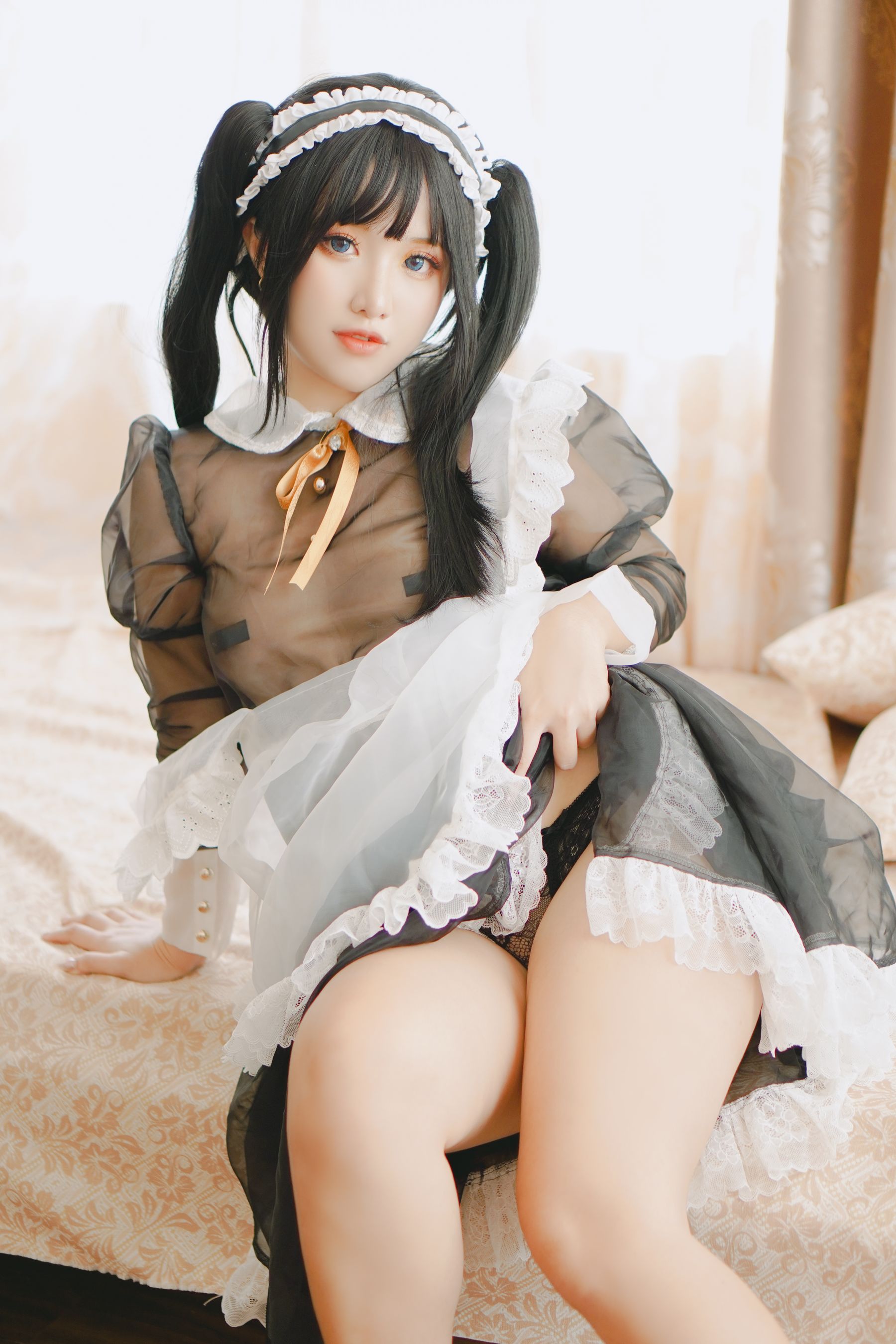 [福利COS] Chono Black - Transparent Maid/(16P)