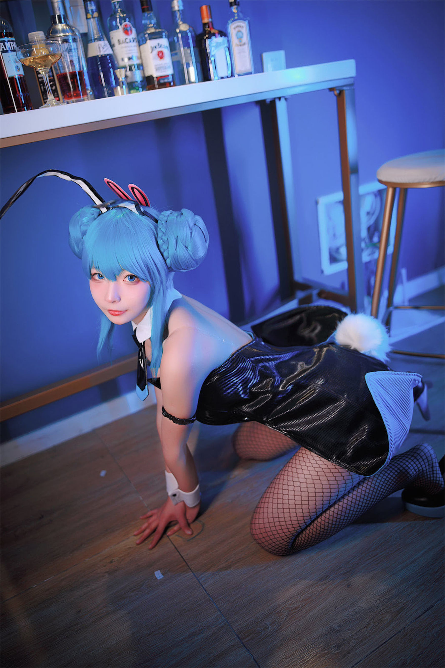 [福利COS] yuuhui玉汇 - 初音黑兔/(47P)