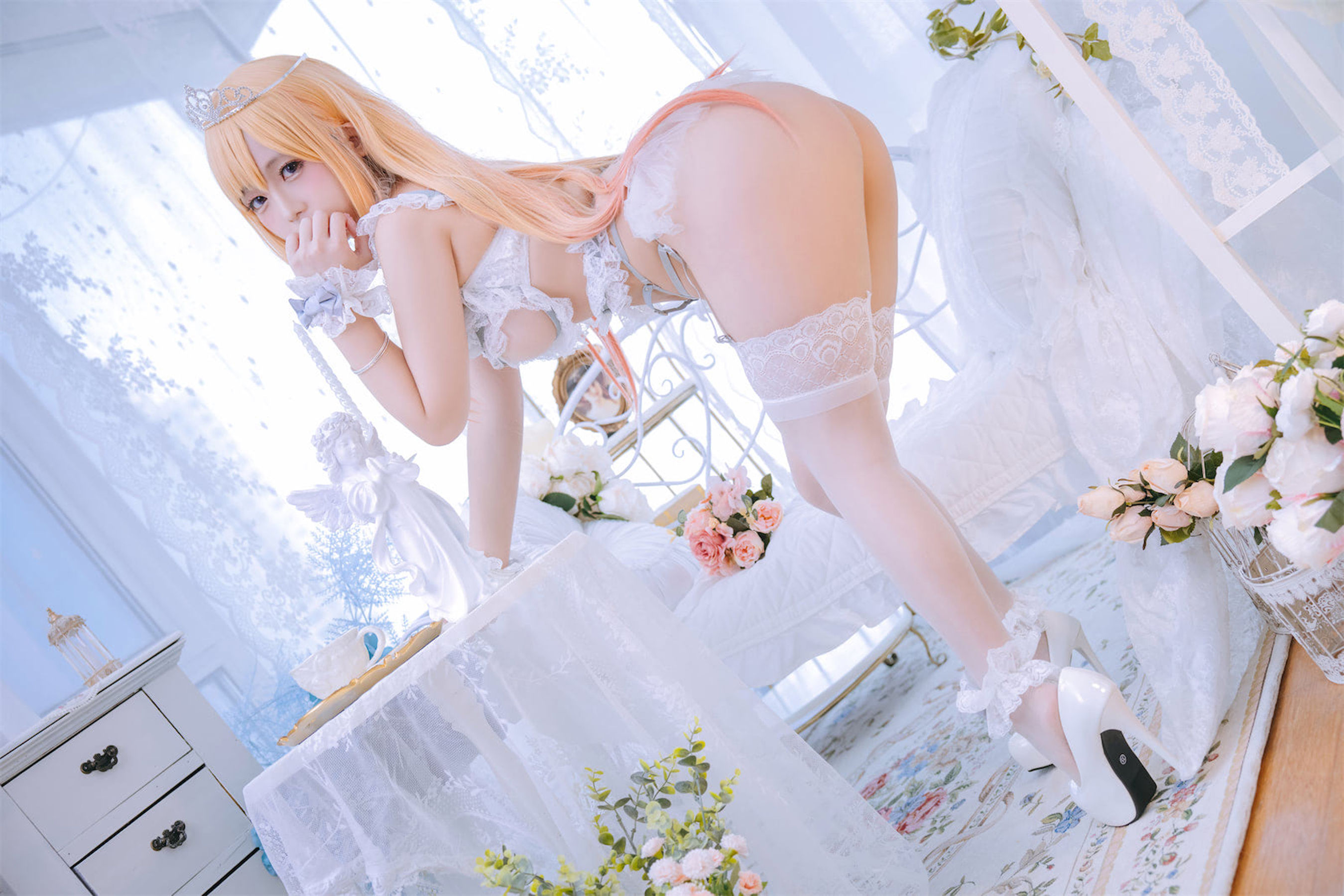 [福利COS] Cosplay日奈娇 - 喜多川海梦 花嫁/(71P)