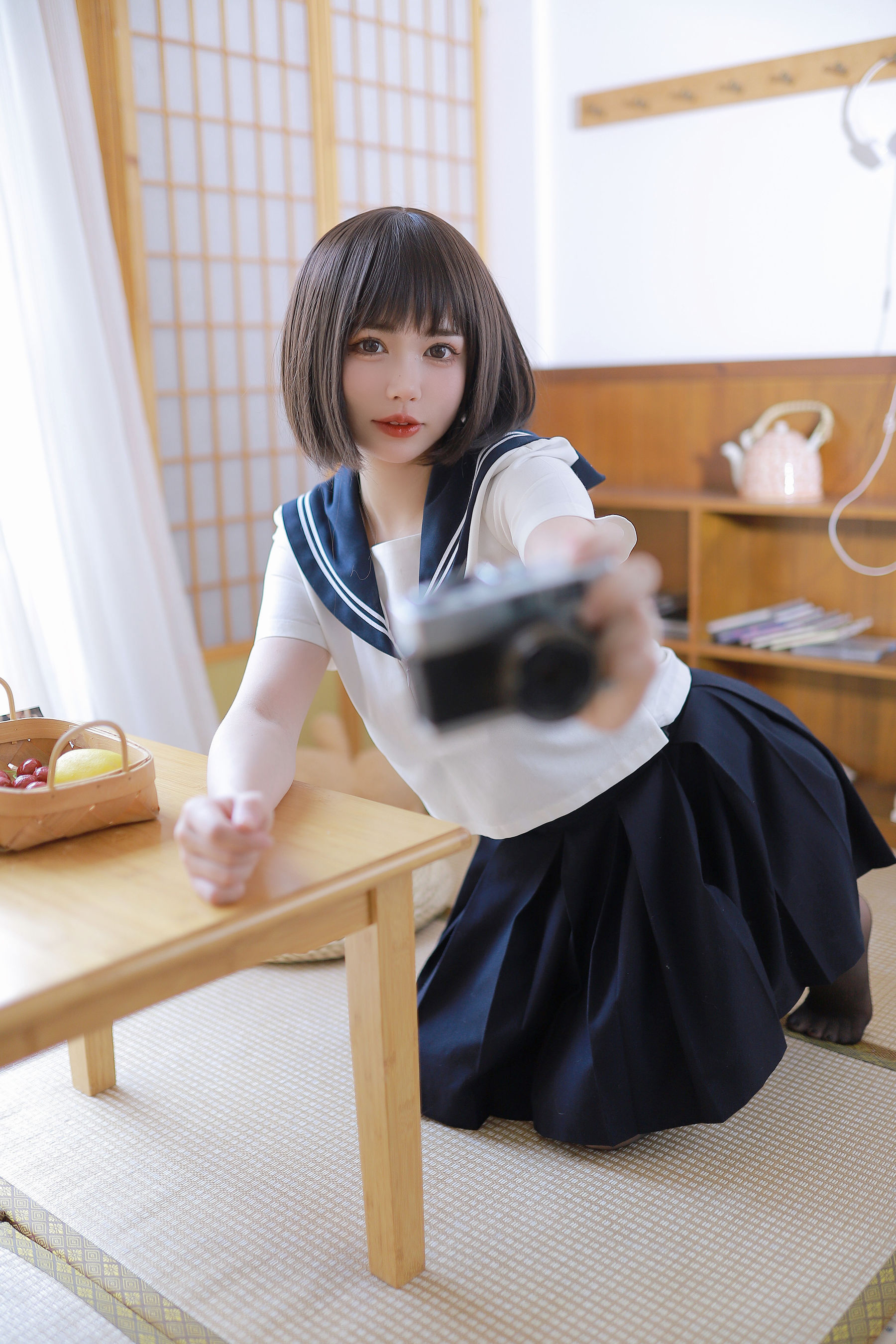 [福利COS] Tina很妖孽呀 - 绳艺JK/(111P)