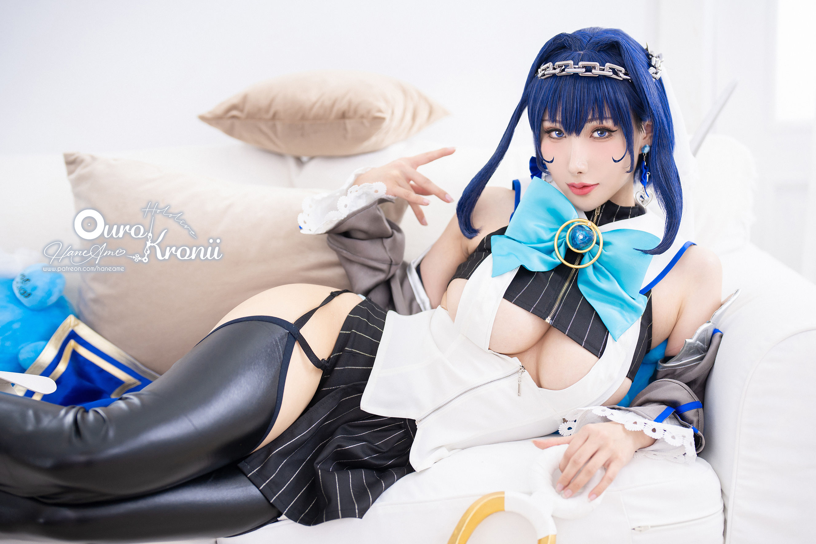 [福利COS] Hane Ame 雨波写真 - Hololive Kronii 時間 Offical/(28P)