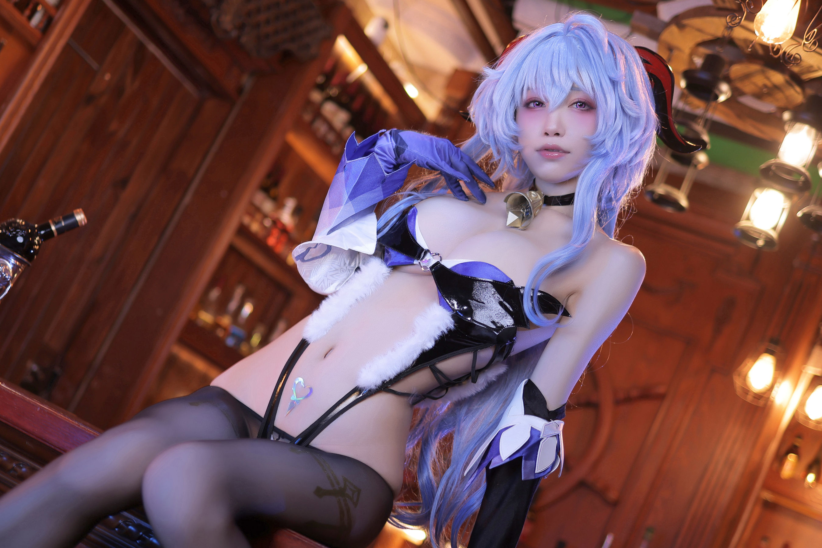 [福利COS] 动漫博主水淼aqua - 甘雨-同人魅魔/(75P)