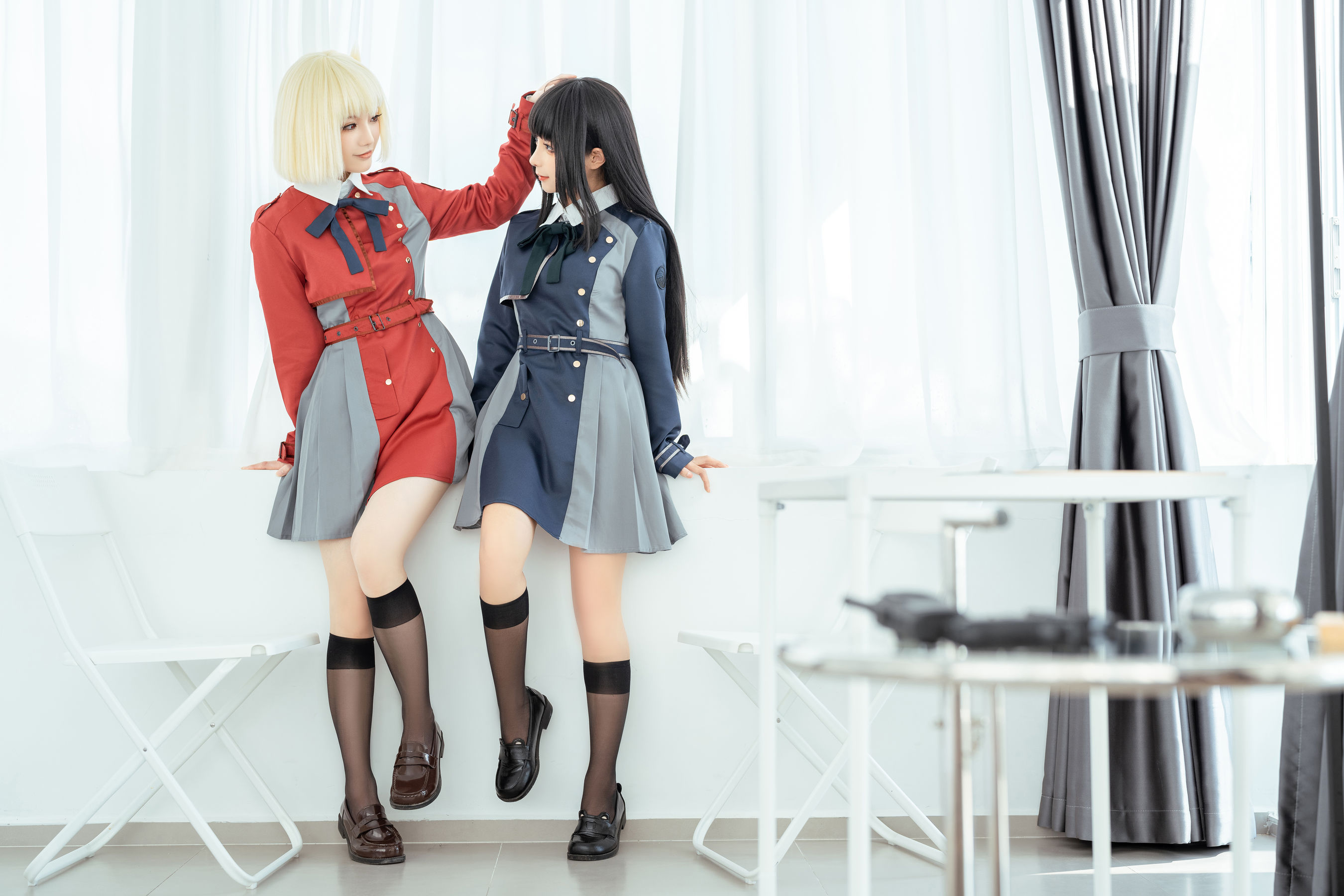 [福利COS] 动漫博主蠢沫沫&桃良阿宅 - 莉可x莉丝/(43P)