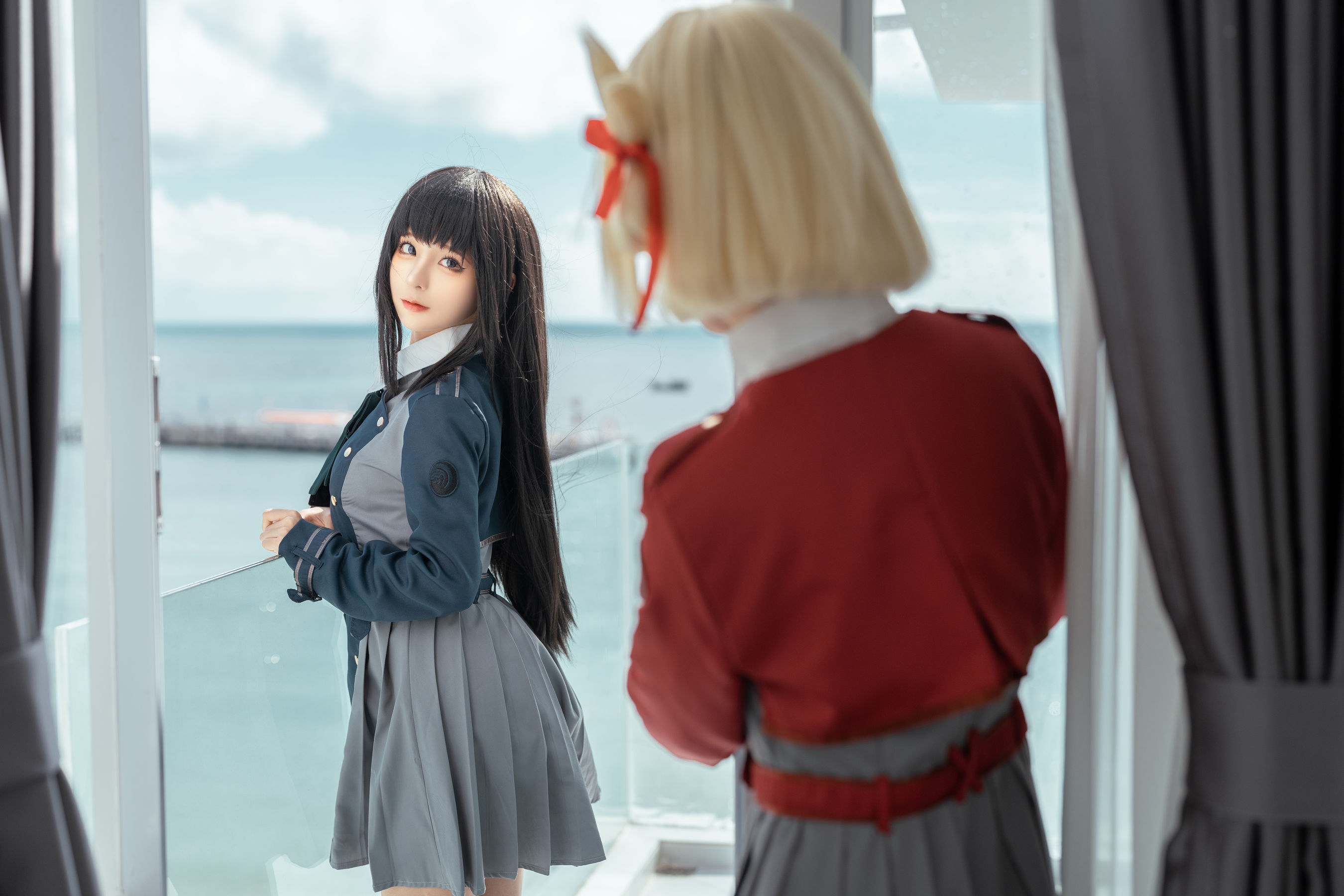 [福利COS] 动漫博主蠢沫沫&桃良阿宅 - 莉可x莉丝/(43P)