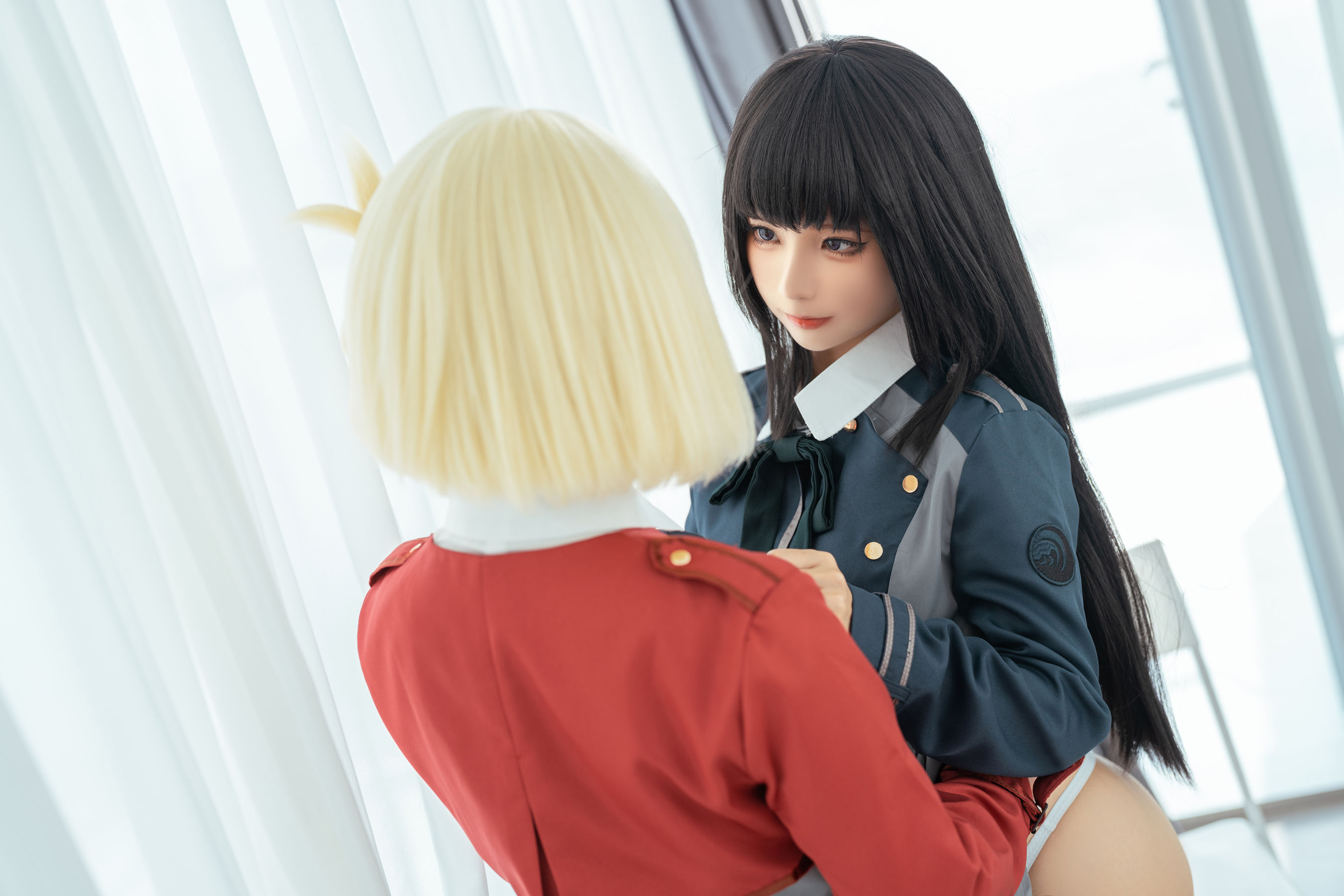 [福利COS] 动漫博主蠢沫沫&桃良阿宅 - 莉可x莉丝/(43P)